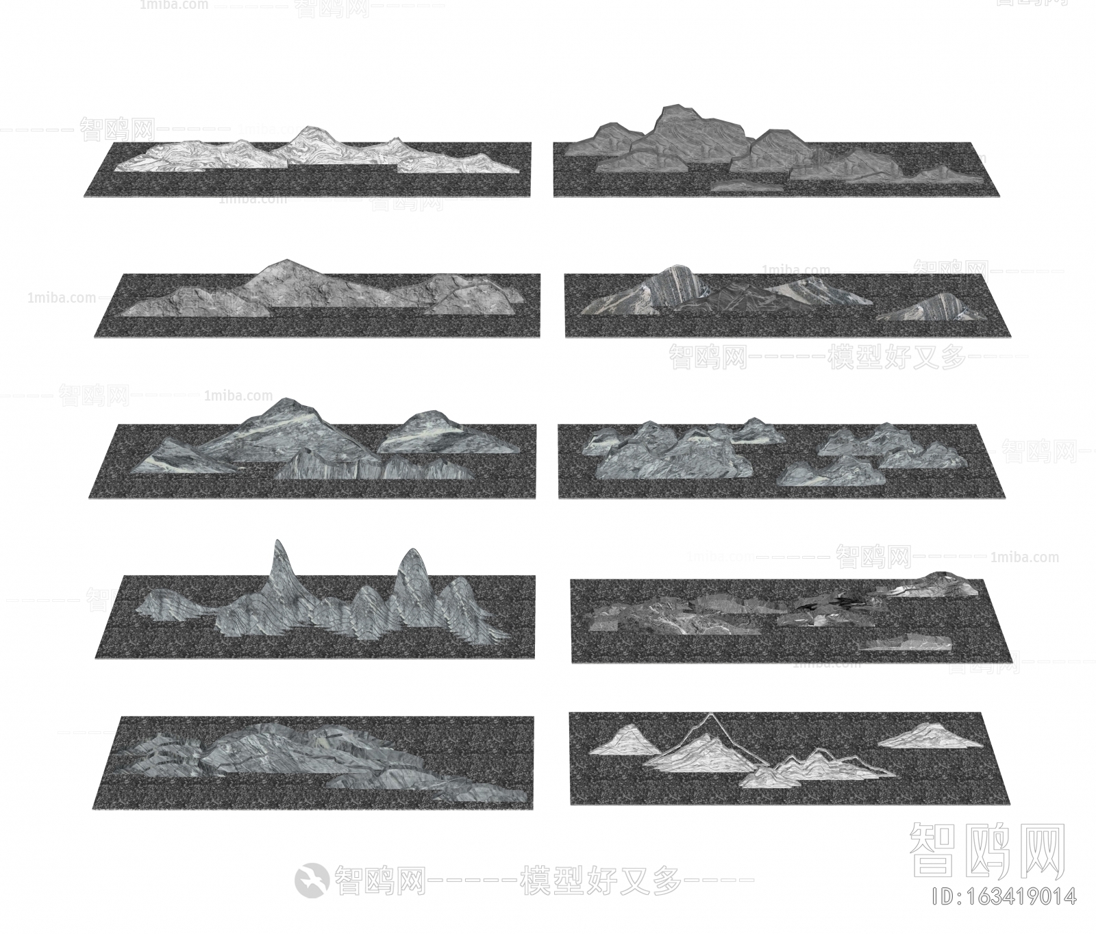 New Chinese Style Rockery Waterscape