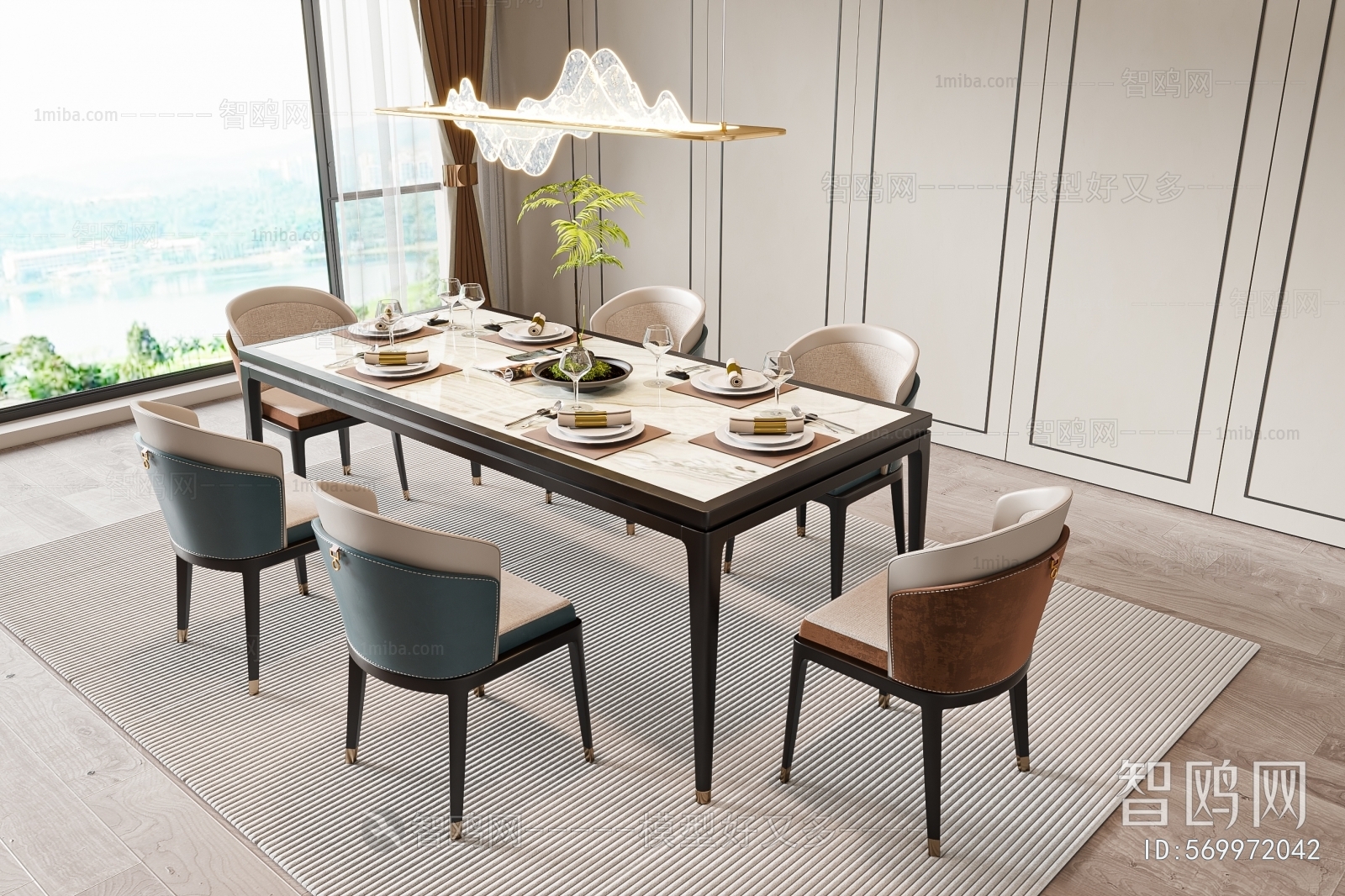 New Chinese Style Dining Table And Chairs