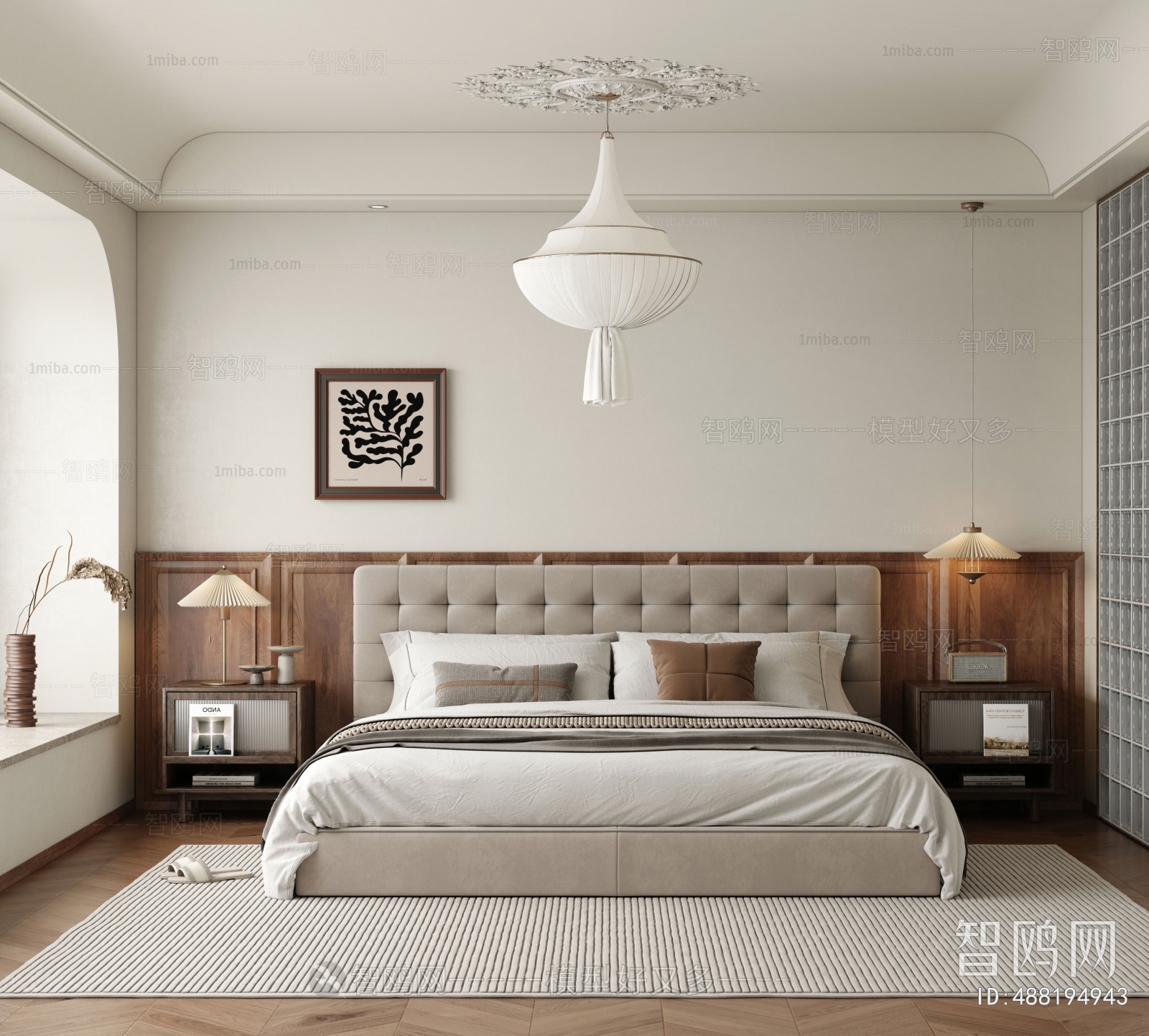 Modern Wabi-sabi Style Bedroom