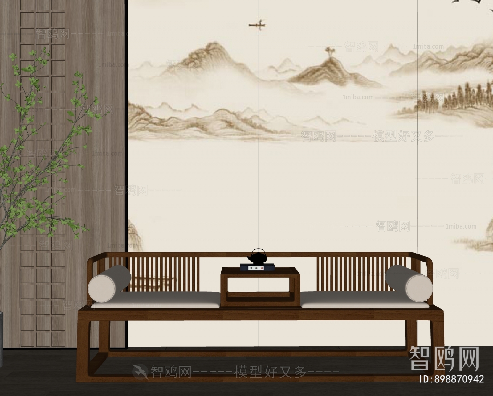 New Chinese Style Arhat Bed