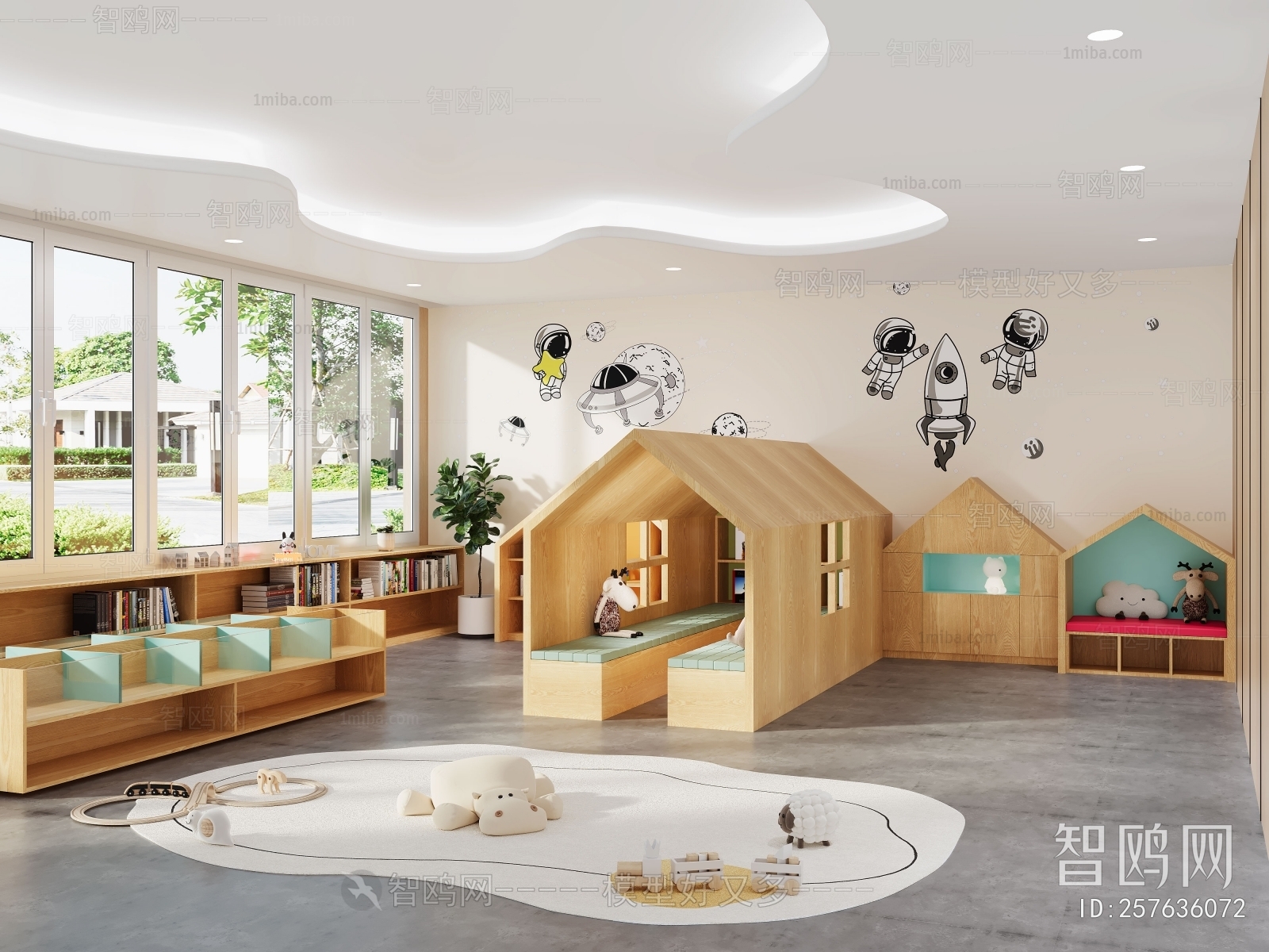现代儿童阅览室