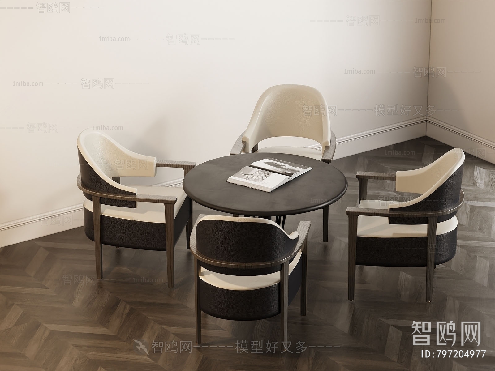 新中式洽谈圆形桌椅
