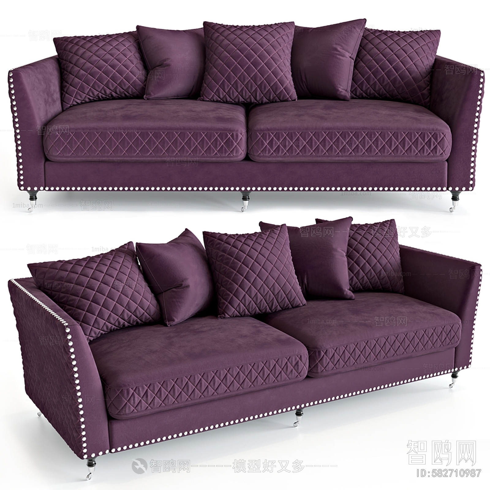 Simple European Style A Sofa For Two