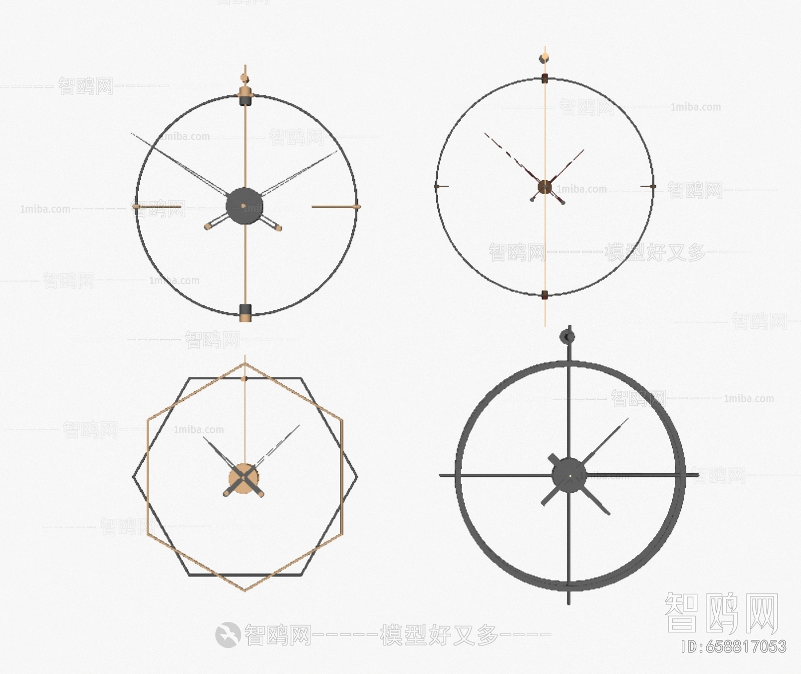 现代挂钟组合