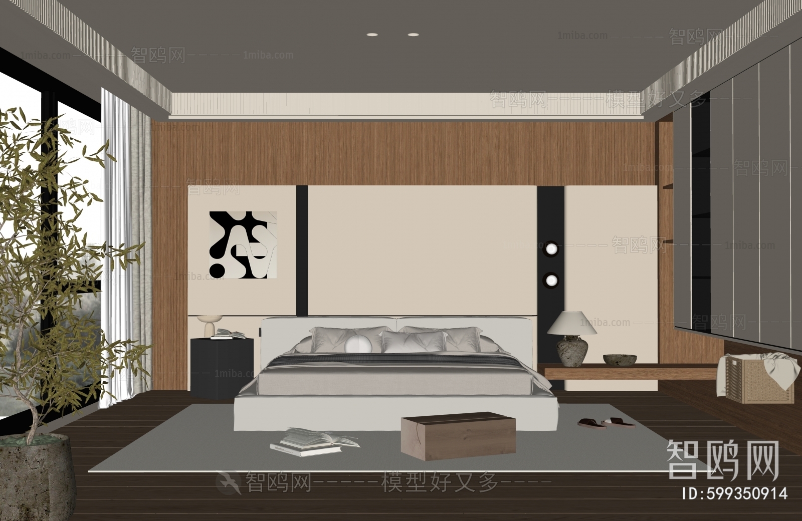 Wabi-sabi Style Bedroom