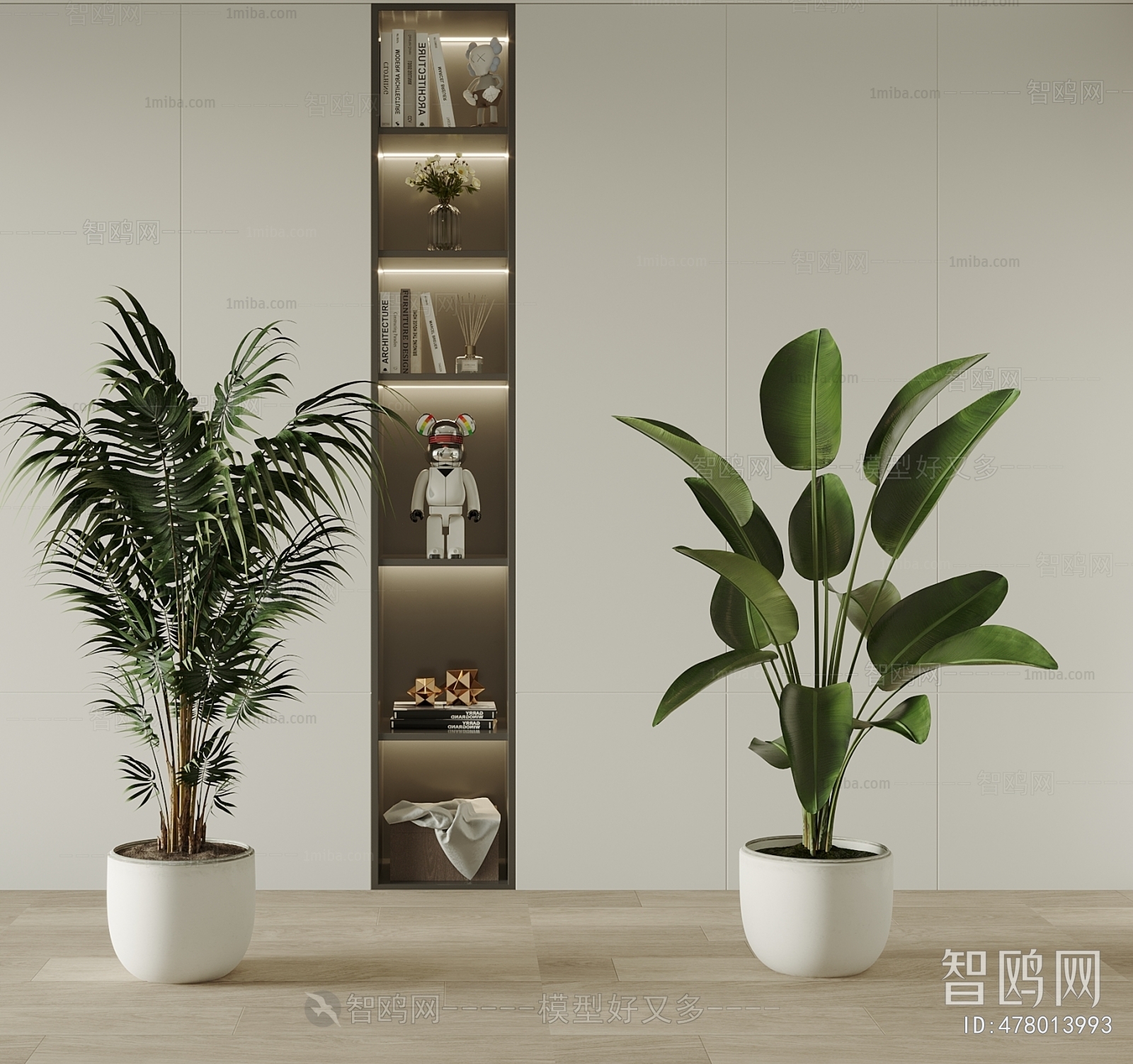 Modern Ground Green Plant Potted Plants