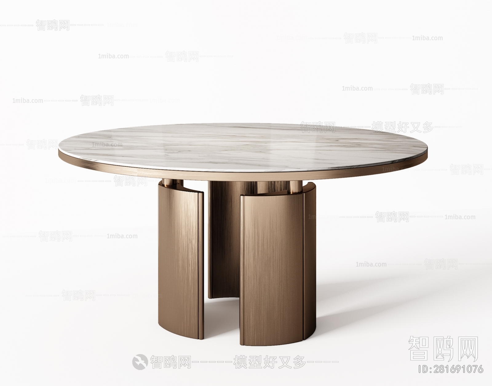 Minotti米洛提现代圆形餐桌