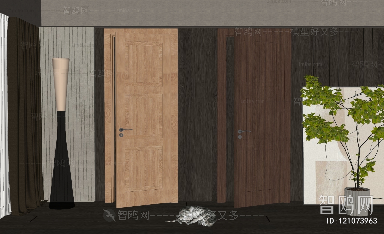 Modern Single Door