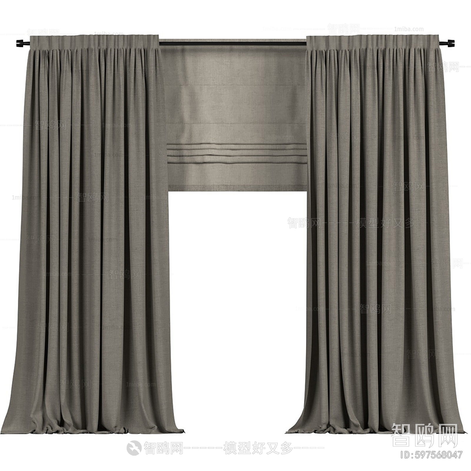 Modern Roman Curtain