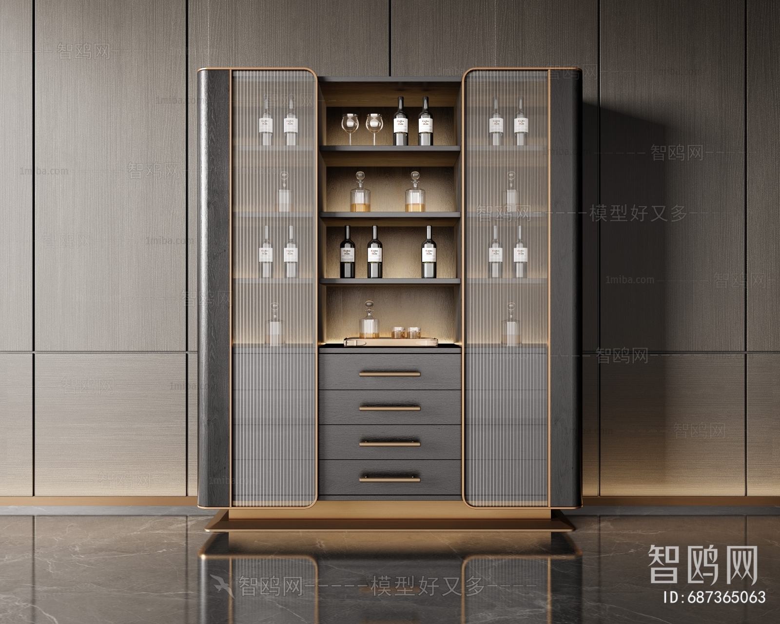 Modern Wine Cabinet