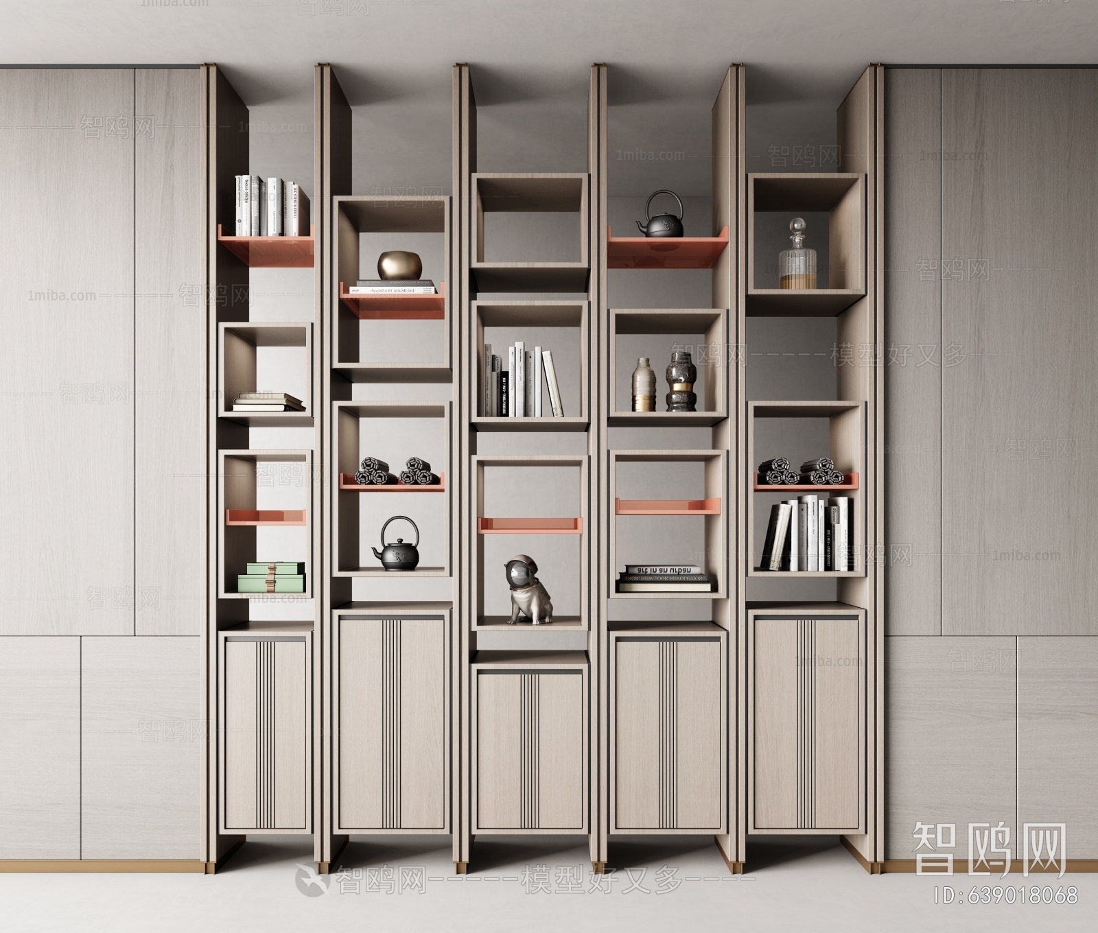 Modern New Chinese Style Bookcase