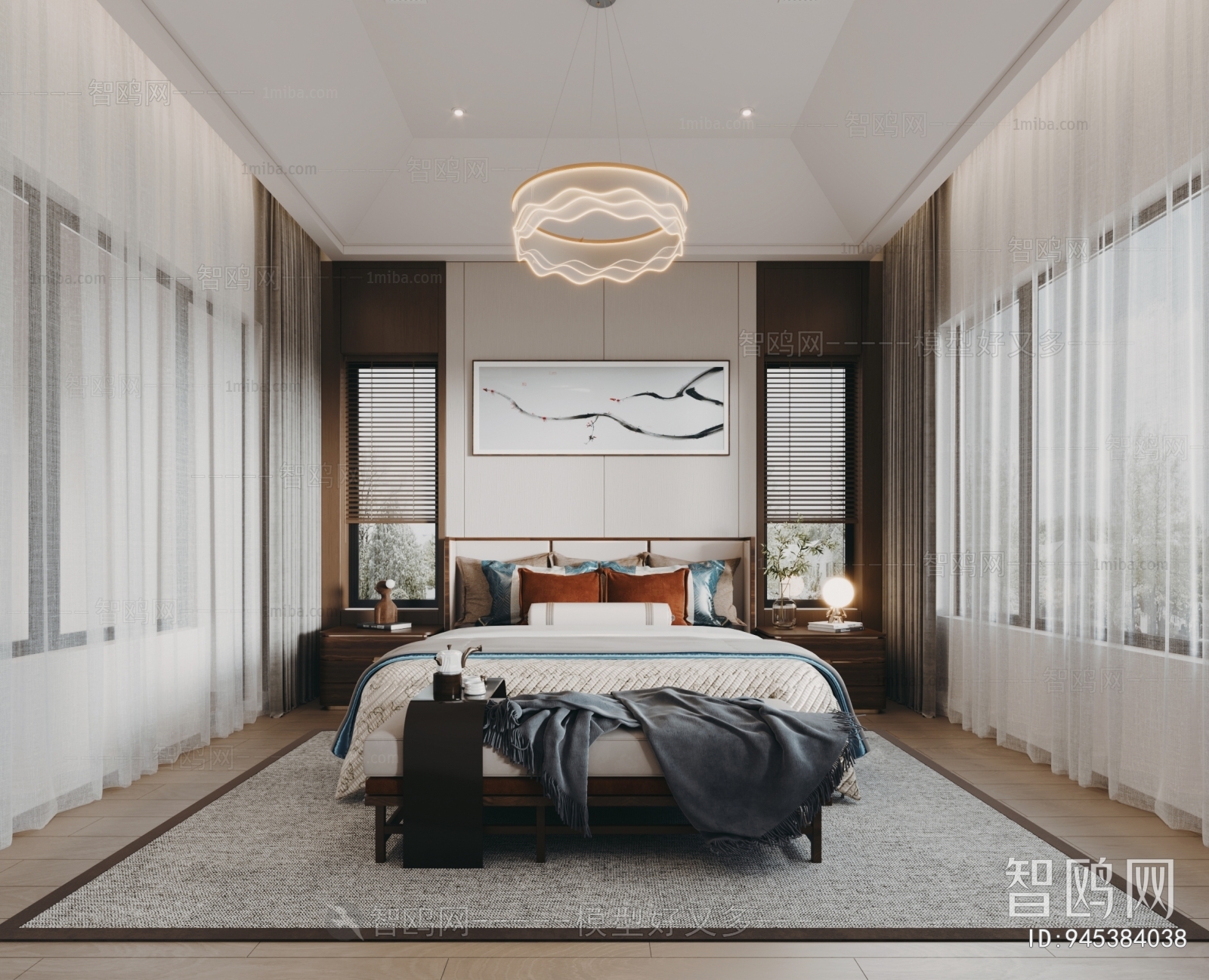 New Chinese Style Bedroom