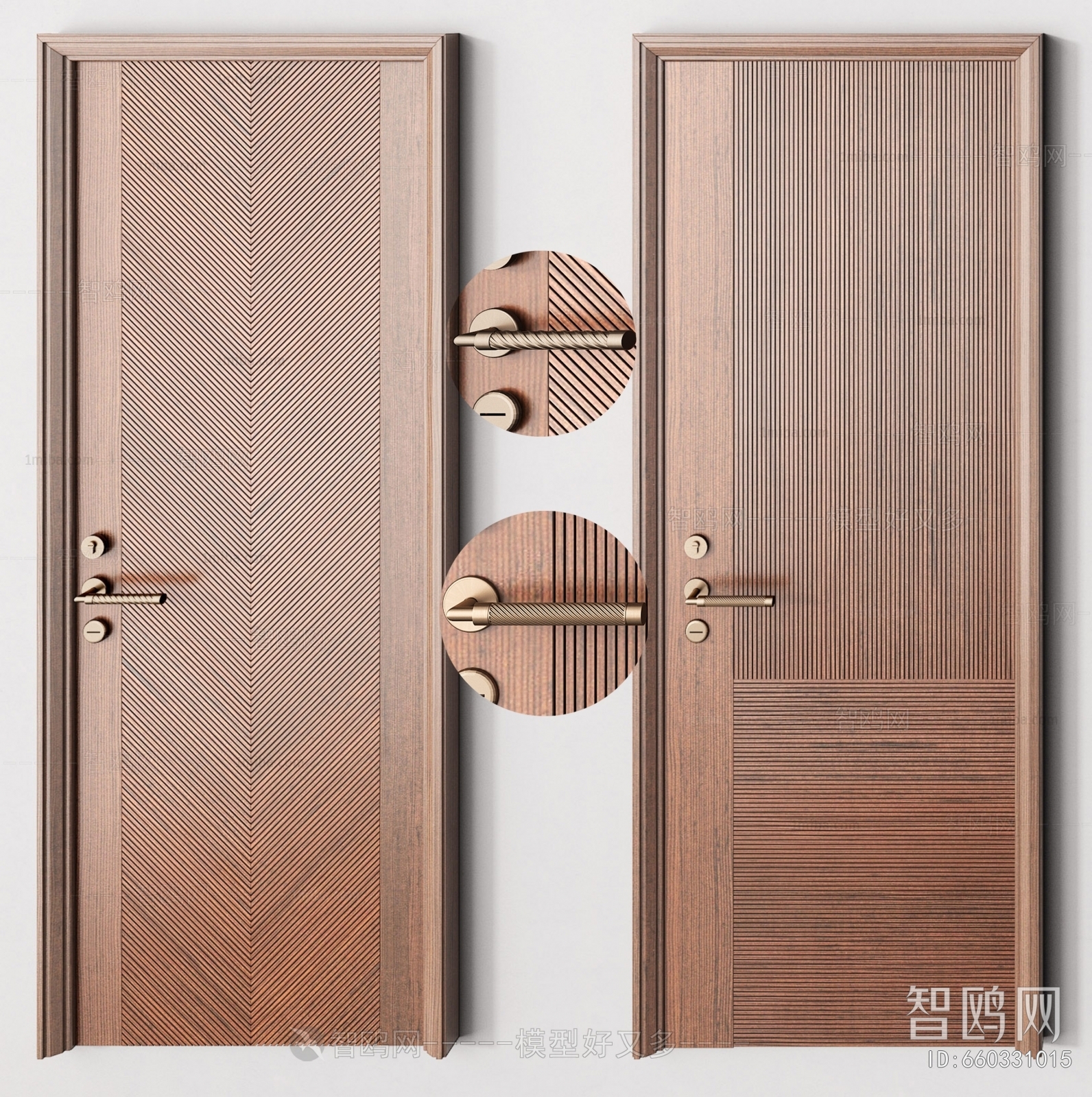 Modern New Chinese Style Single Door