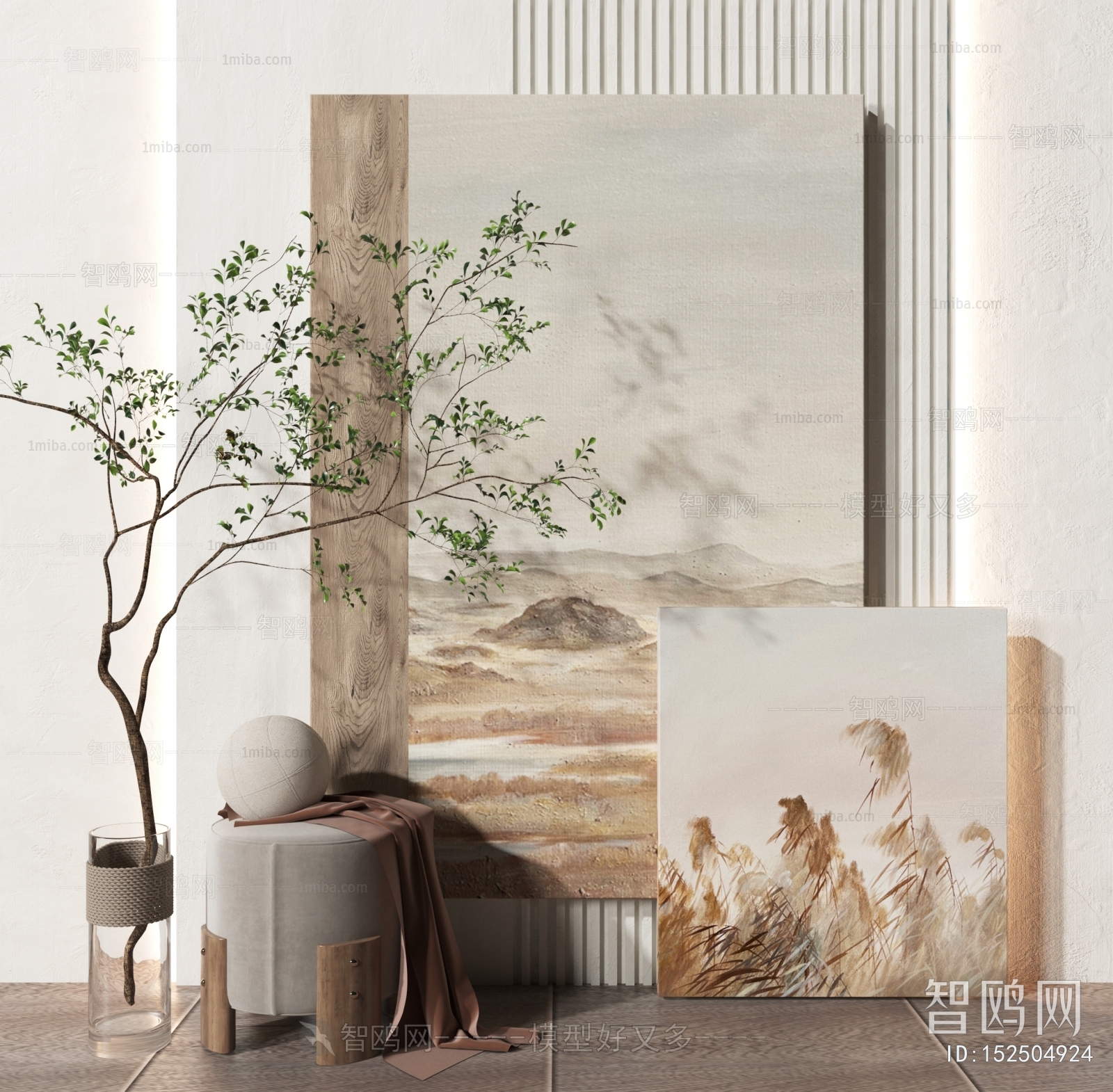 Modern Wabi-sabi Style Painting