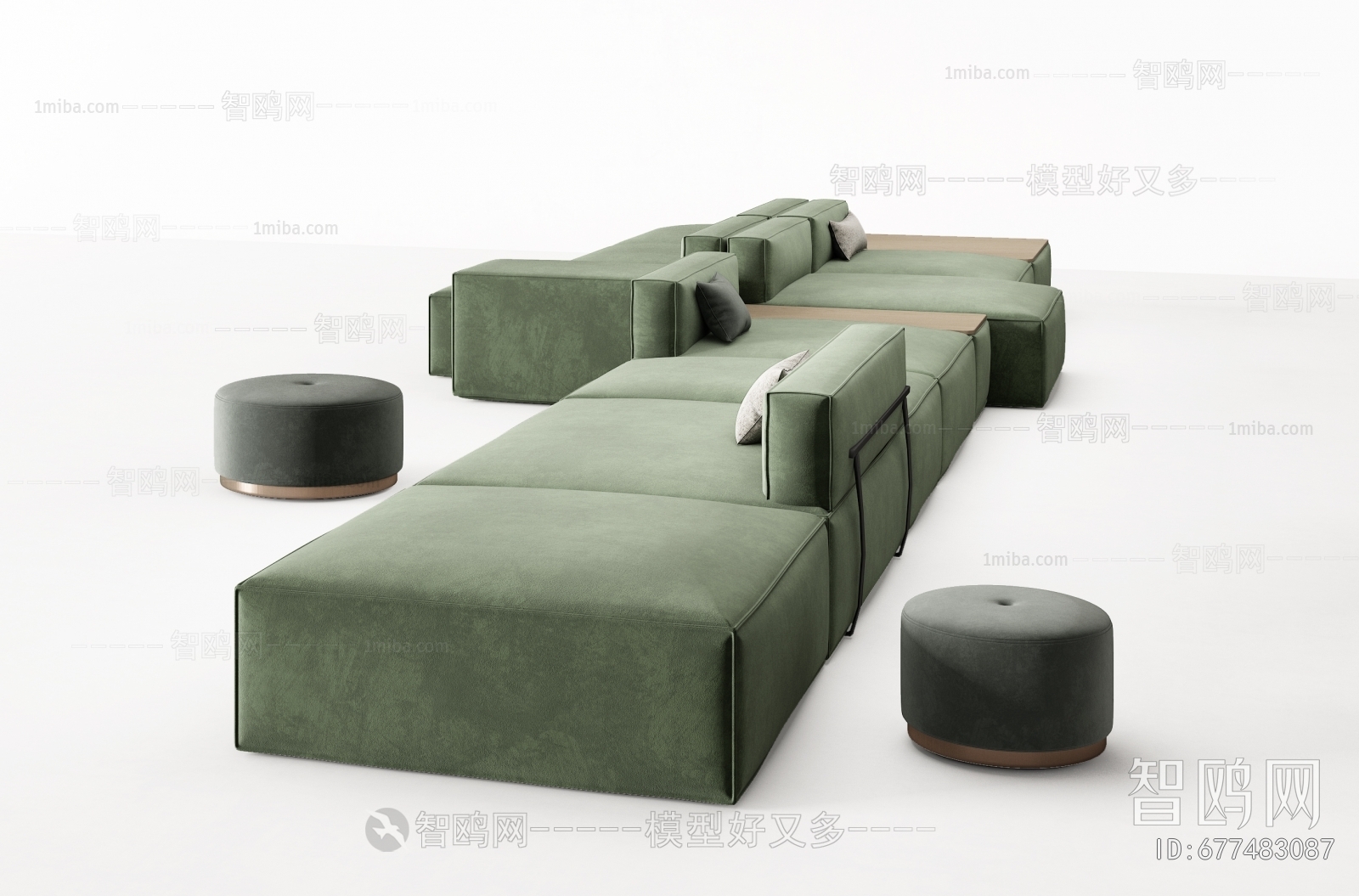 Modern Multi Person Sofa