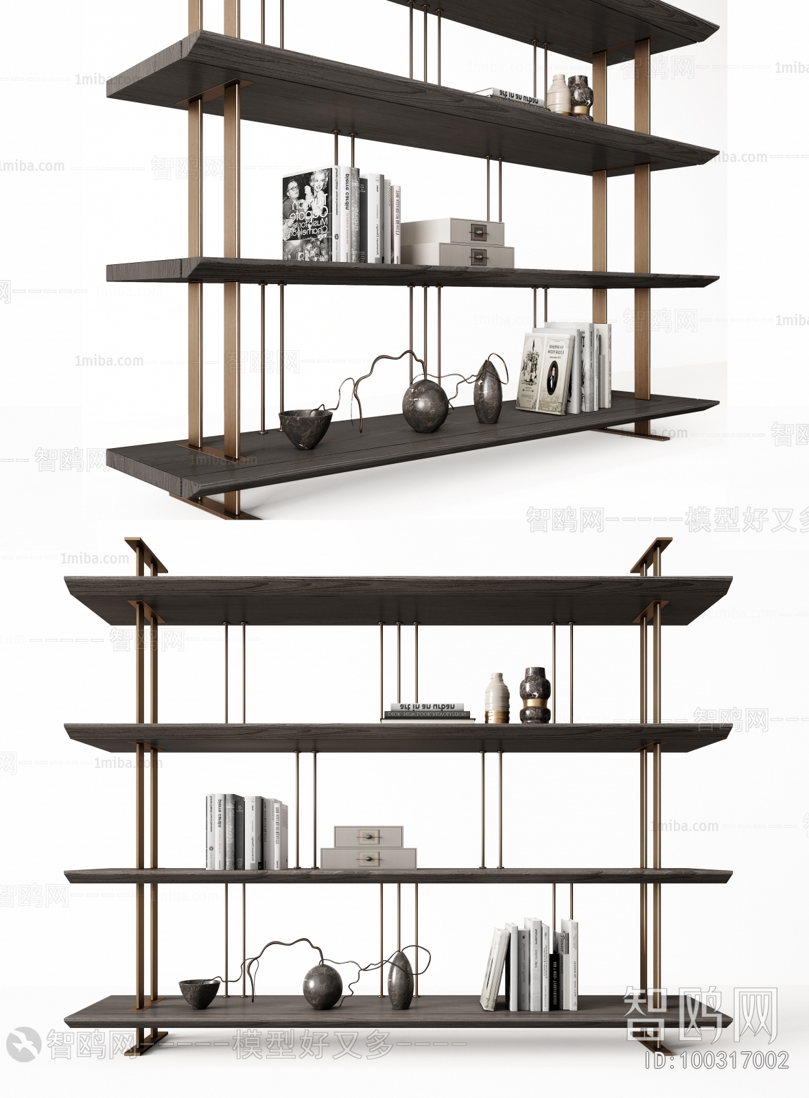 New Chinese Style Bookshelf