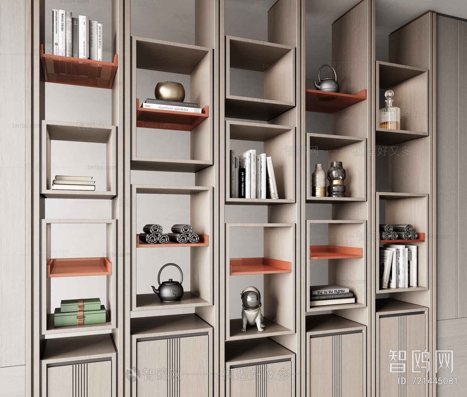 Modern New Chinese Style Bookcase