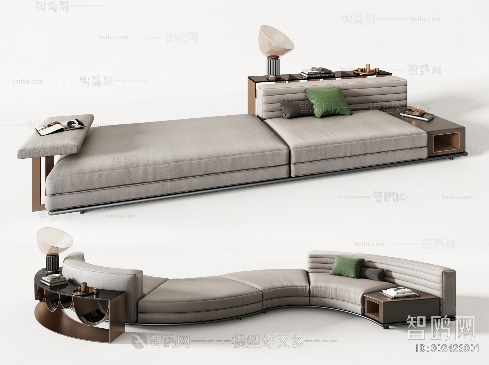 Minotti 米洛提现代弧形沙发
