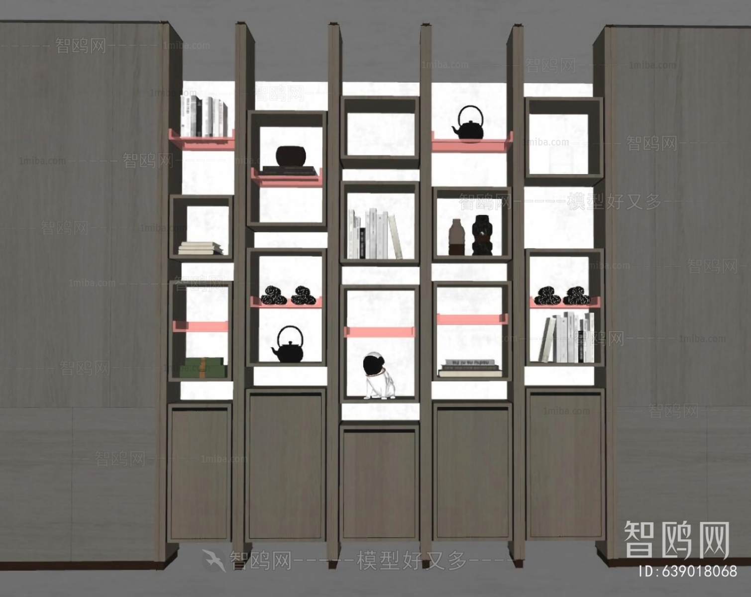 Modern New Chinese Style Bookcase