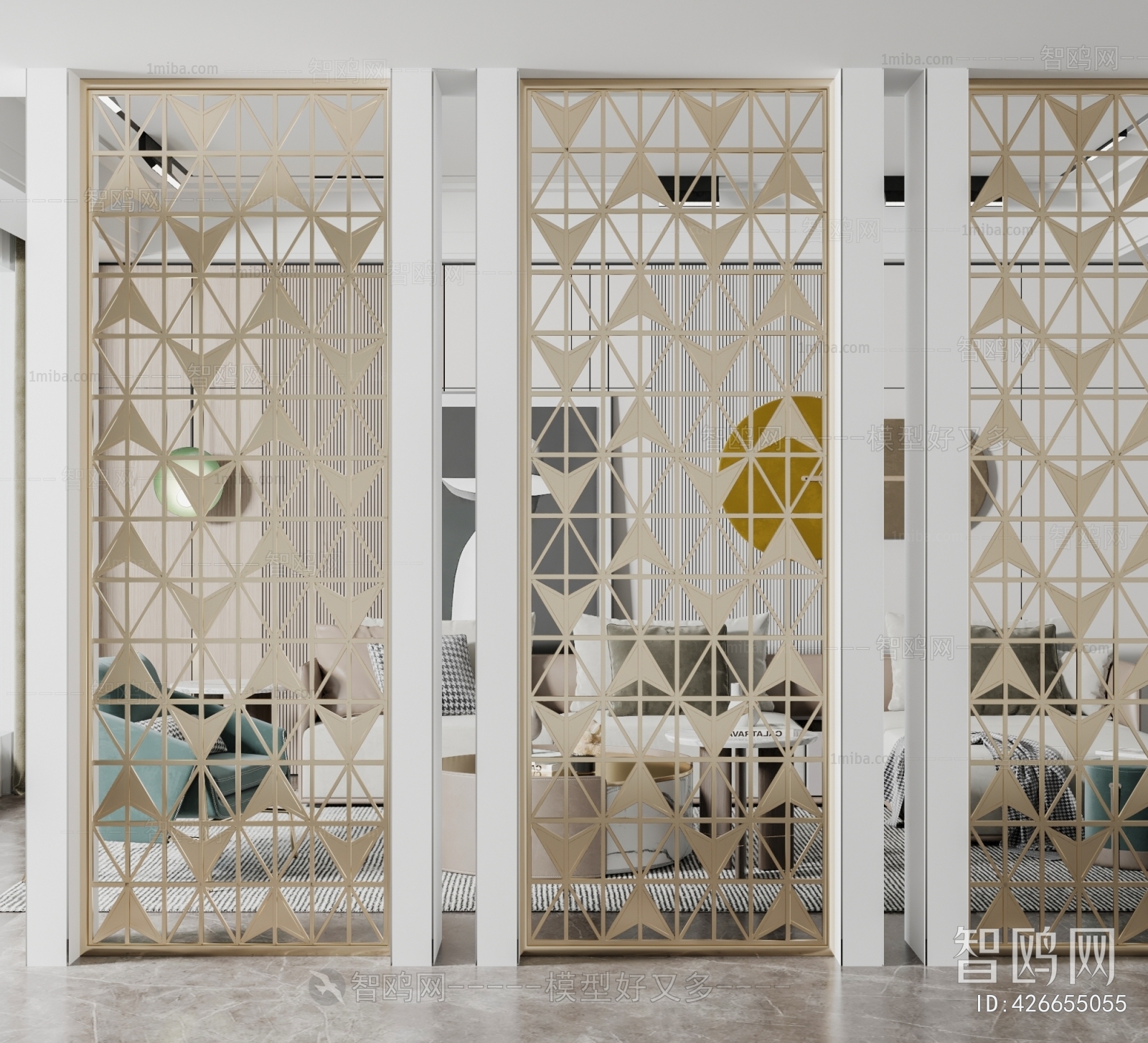 French Style Metal Screen Partition