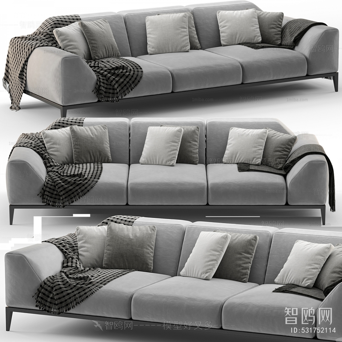 Modern Three-seat Sofa