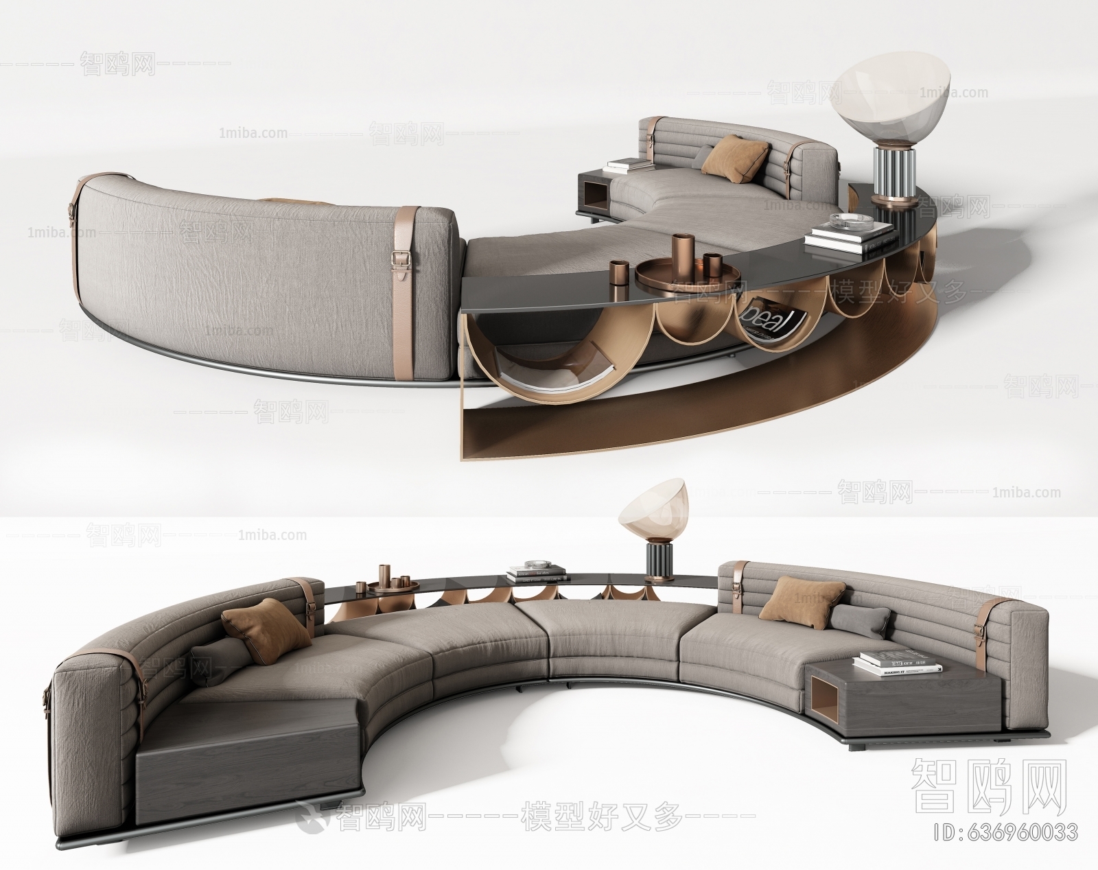 Minotti 米洛提现代弧形沙发