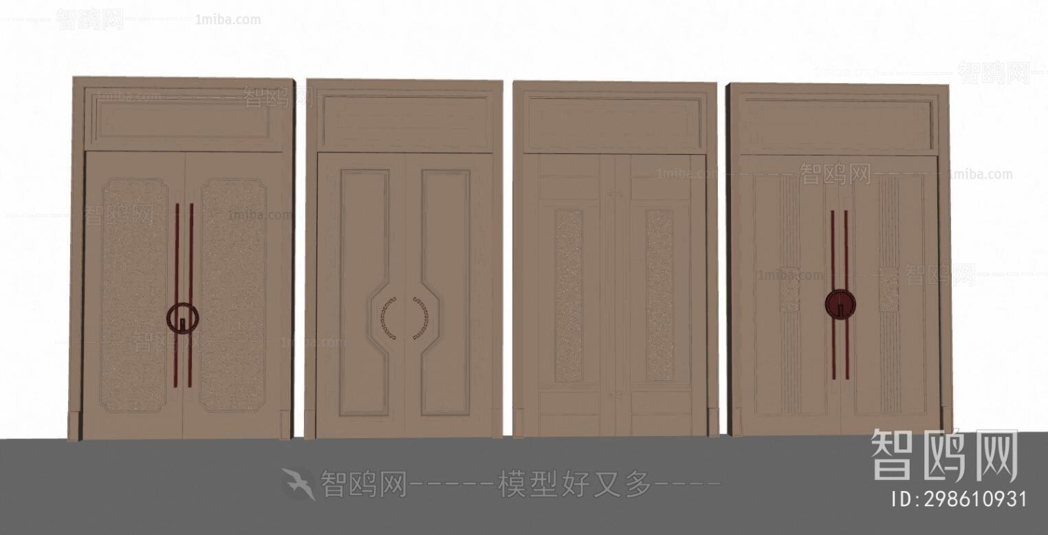 New Chinese Style Double Door