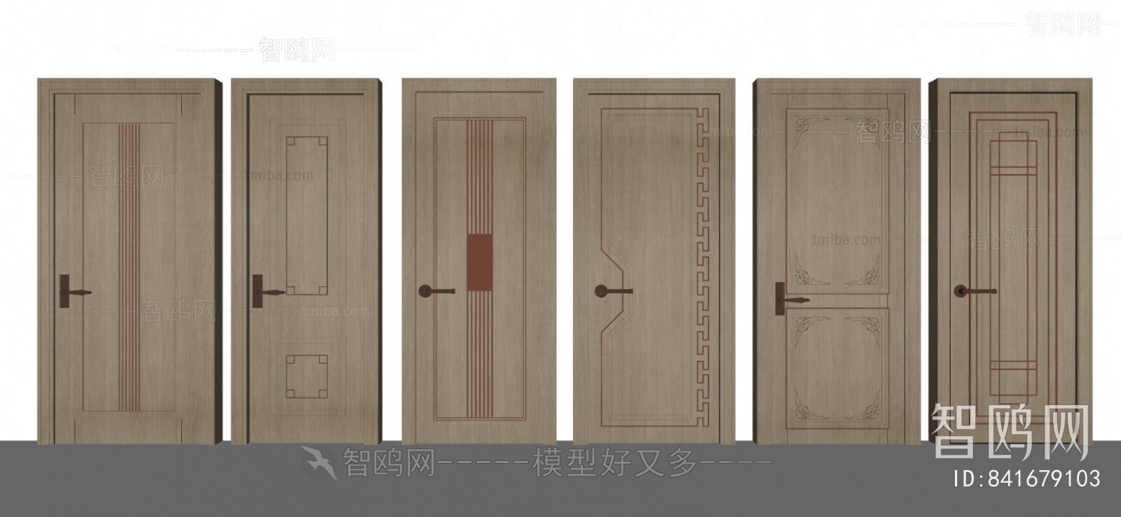 New Chinese Style Single Door