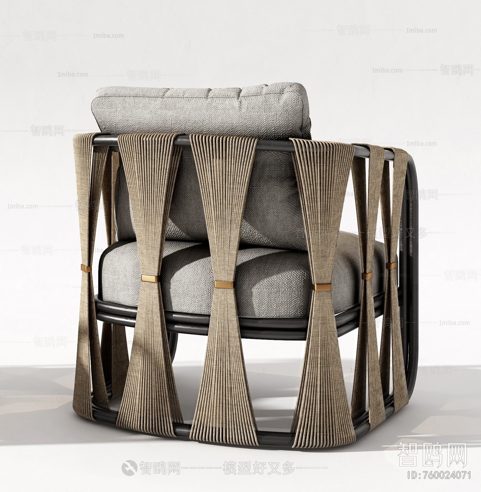 Modern New Chinese Style Lounge Chair