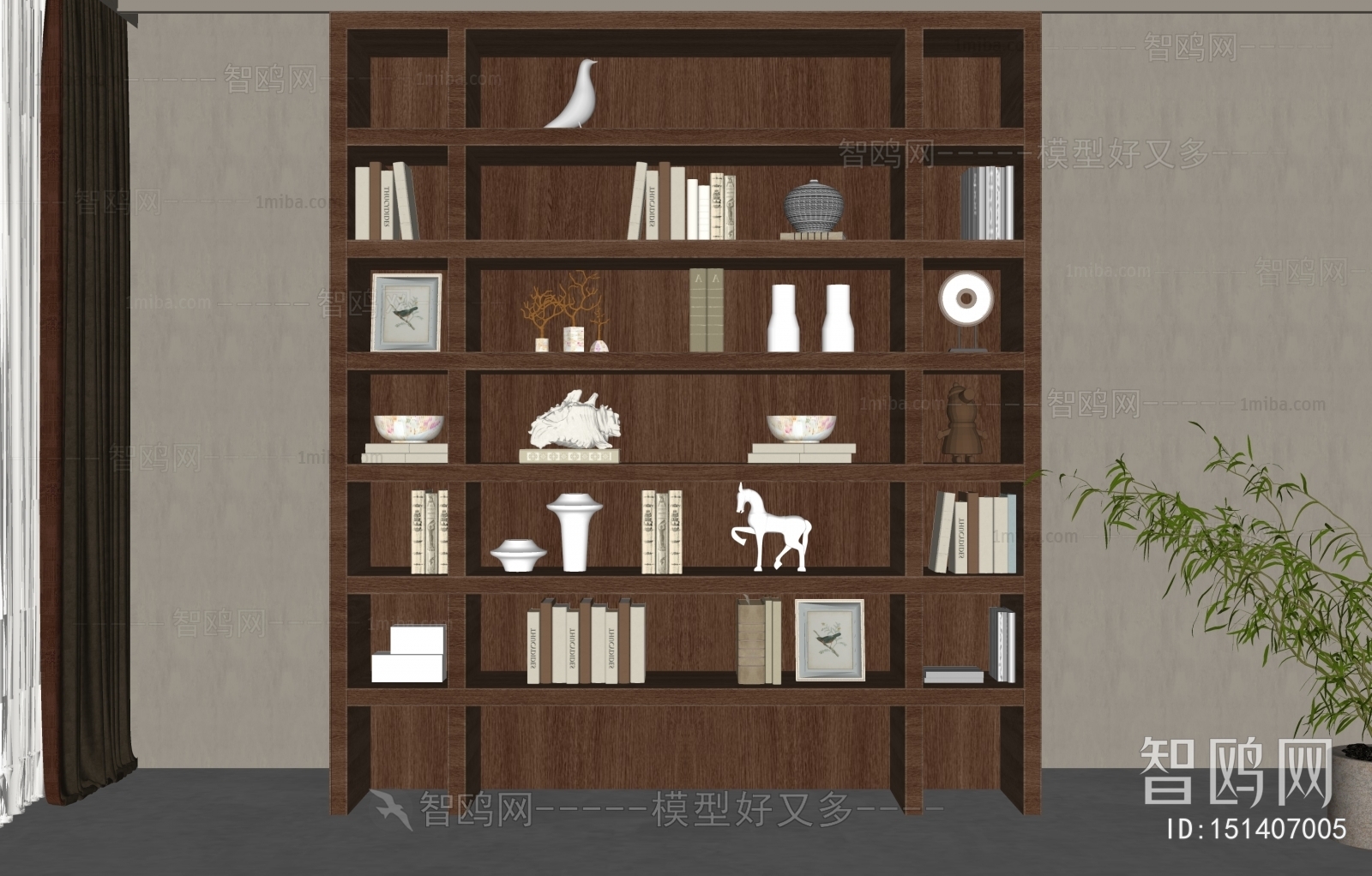 New Chinese Style Bookcase