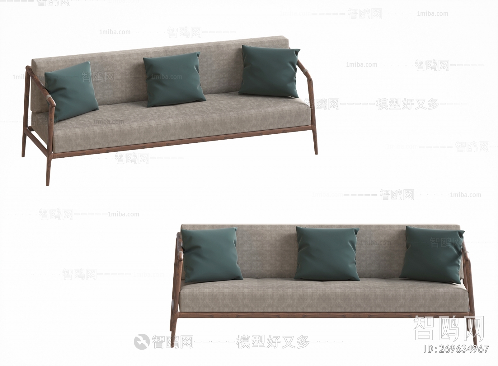 New Chinese Style Multi Person Sofa