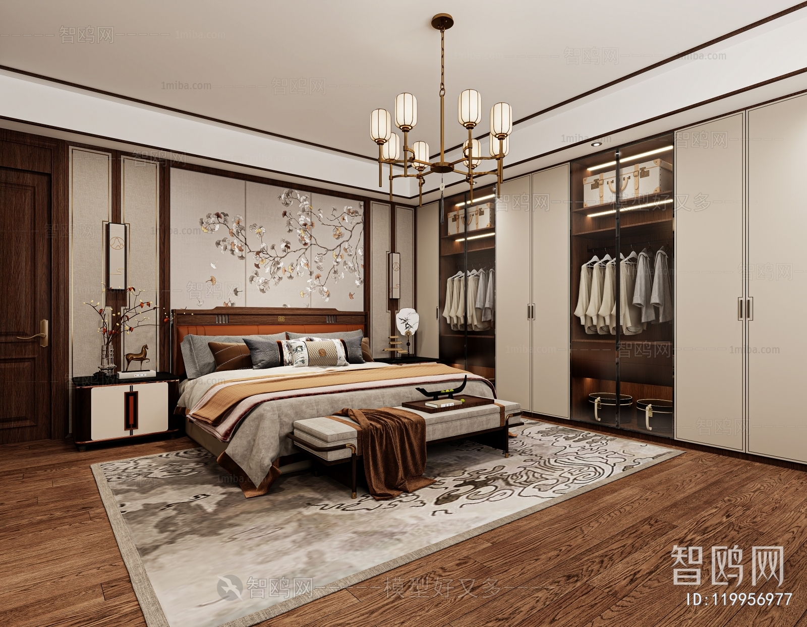 New Chinese Style Bedroom