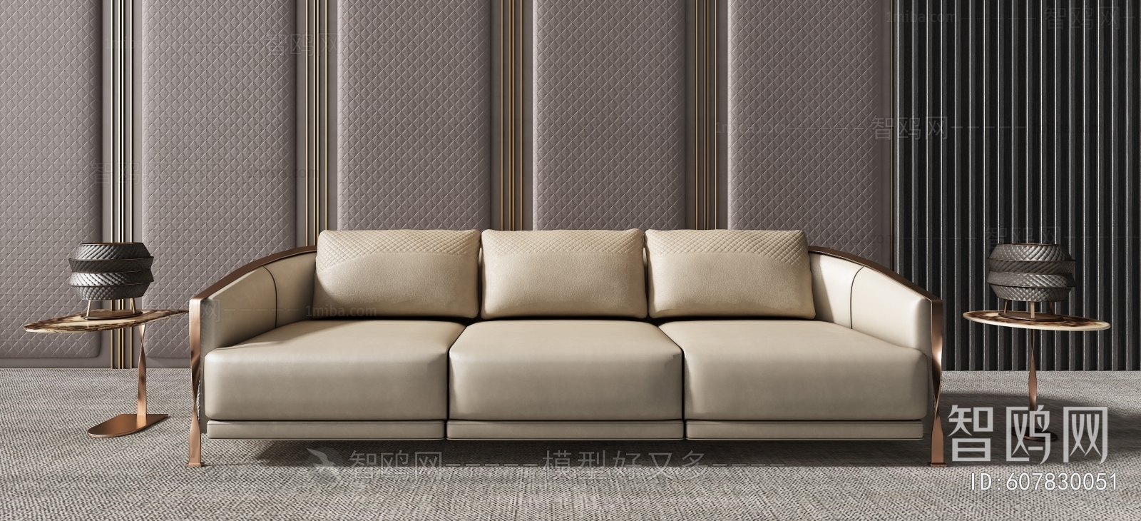 Modern Three-seat Sofa