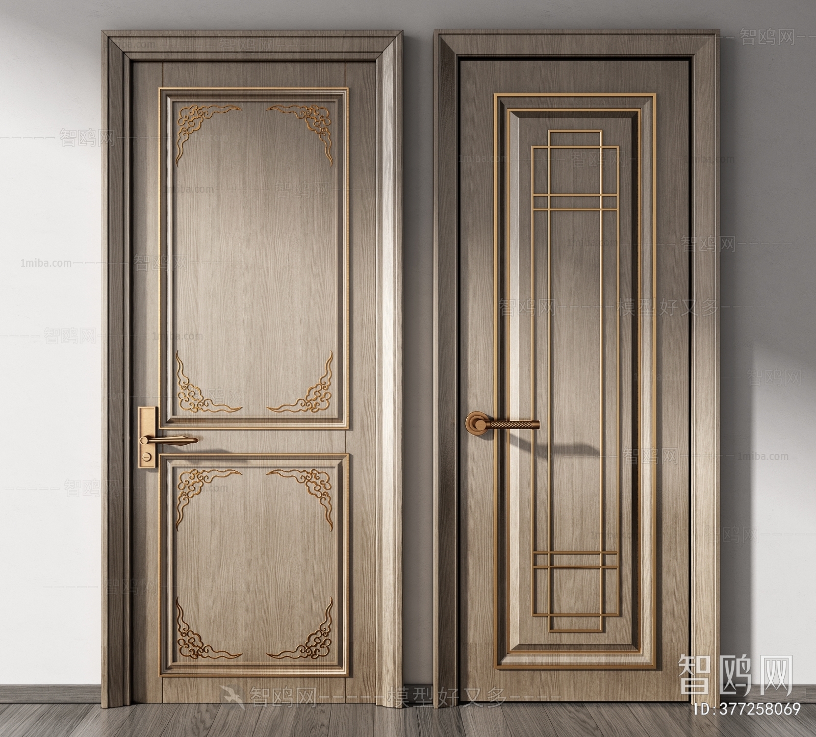 New Chinese Style Single Door