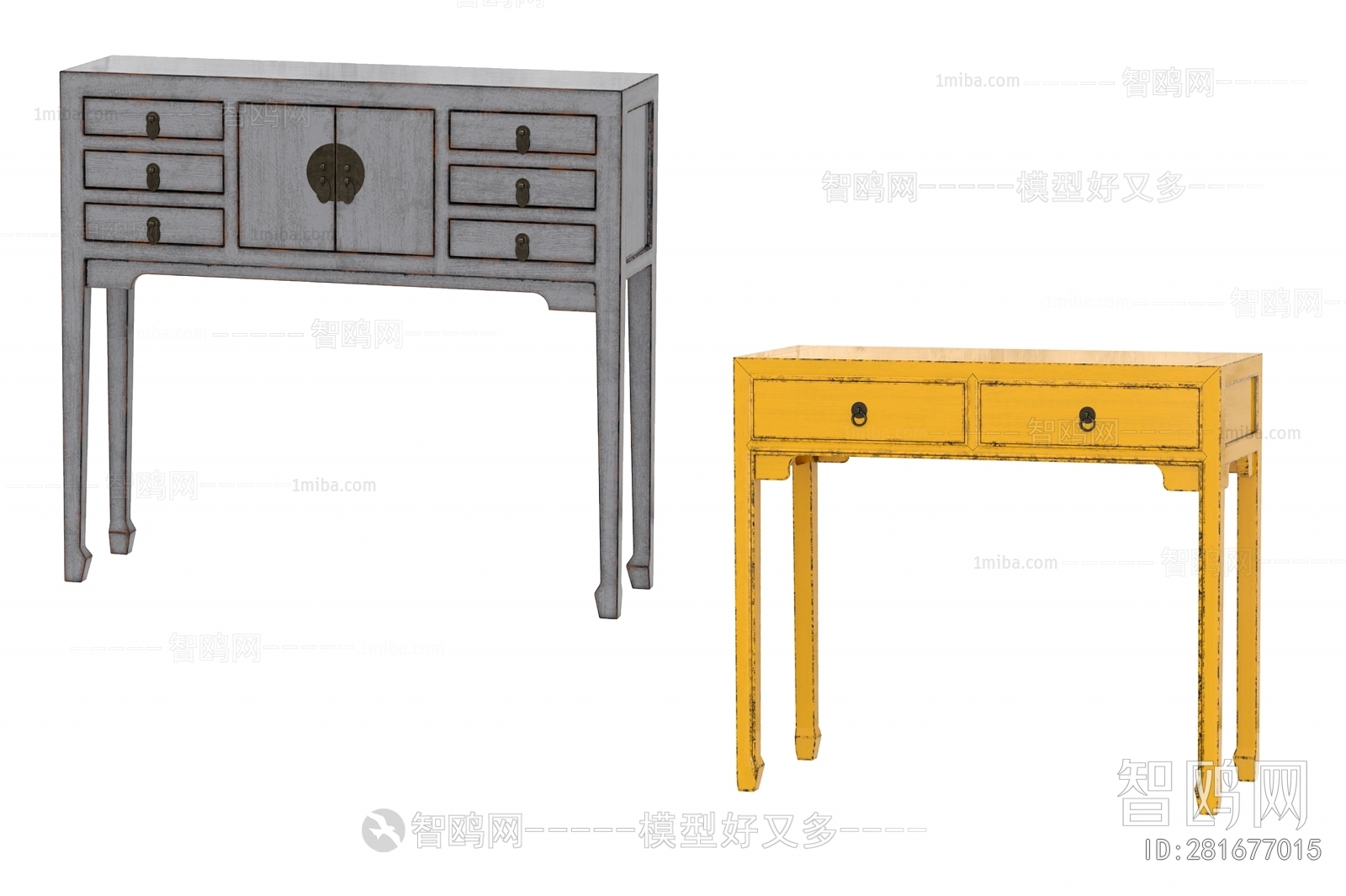 New Chinese Style Side Cabinet