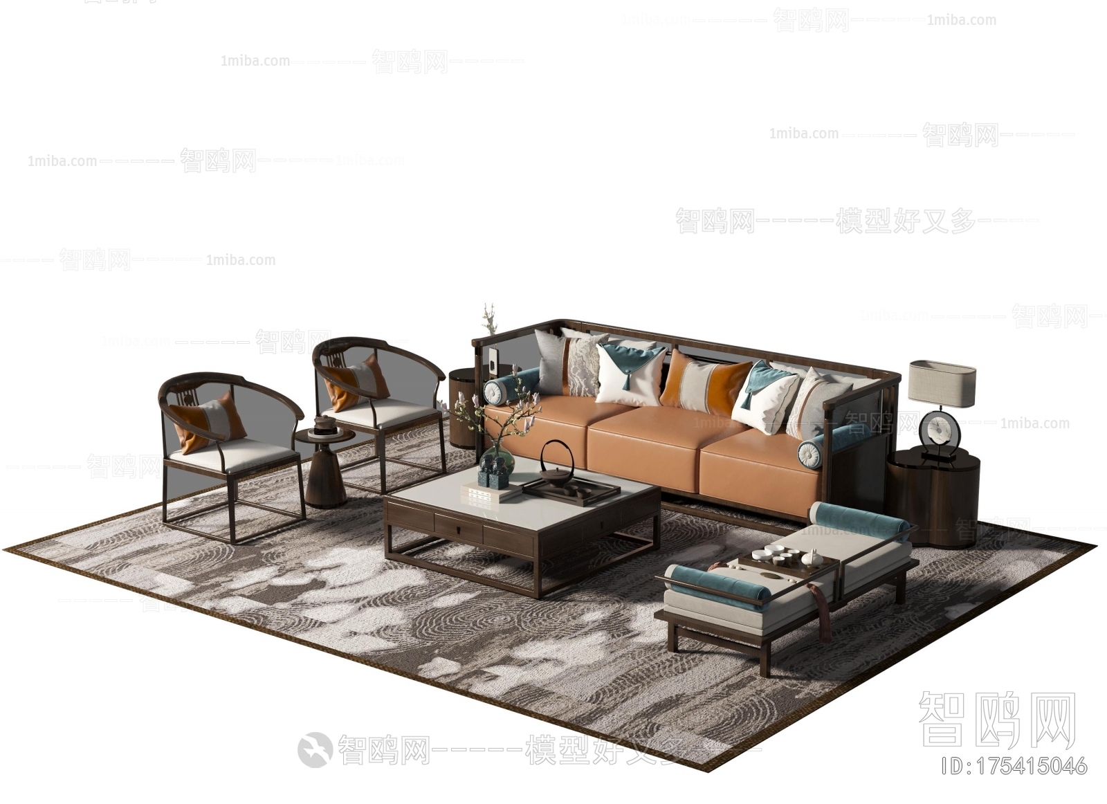 New Chinese Style Sofa Combination