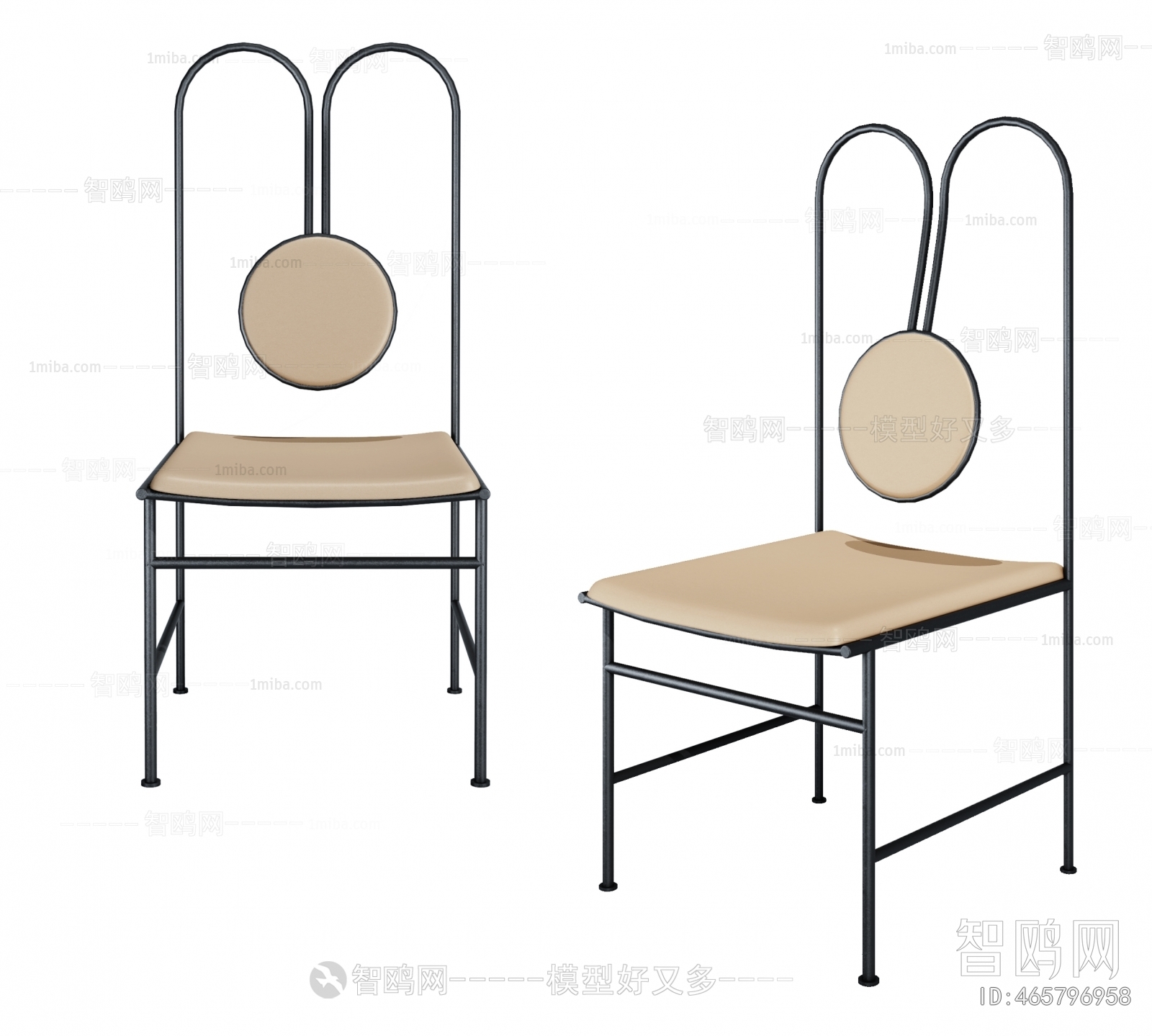 现代侘寂风单椅