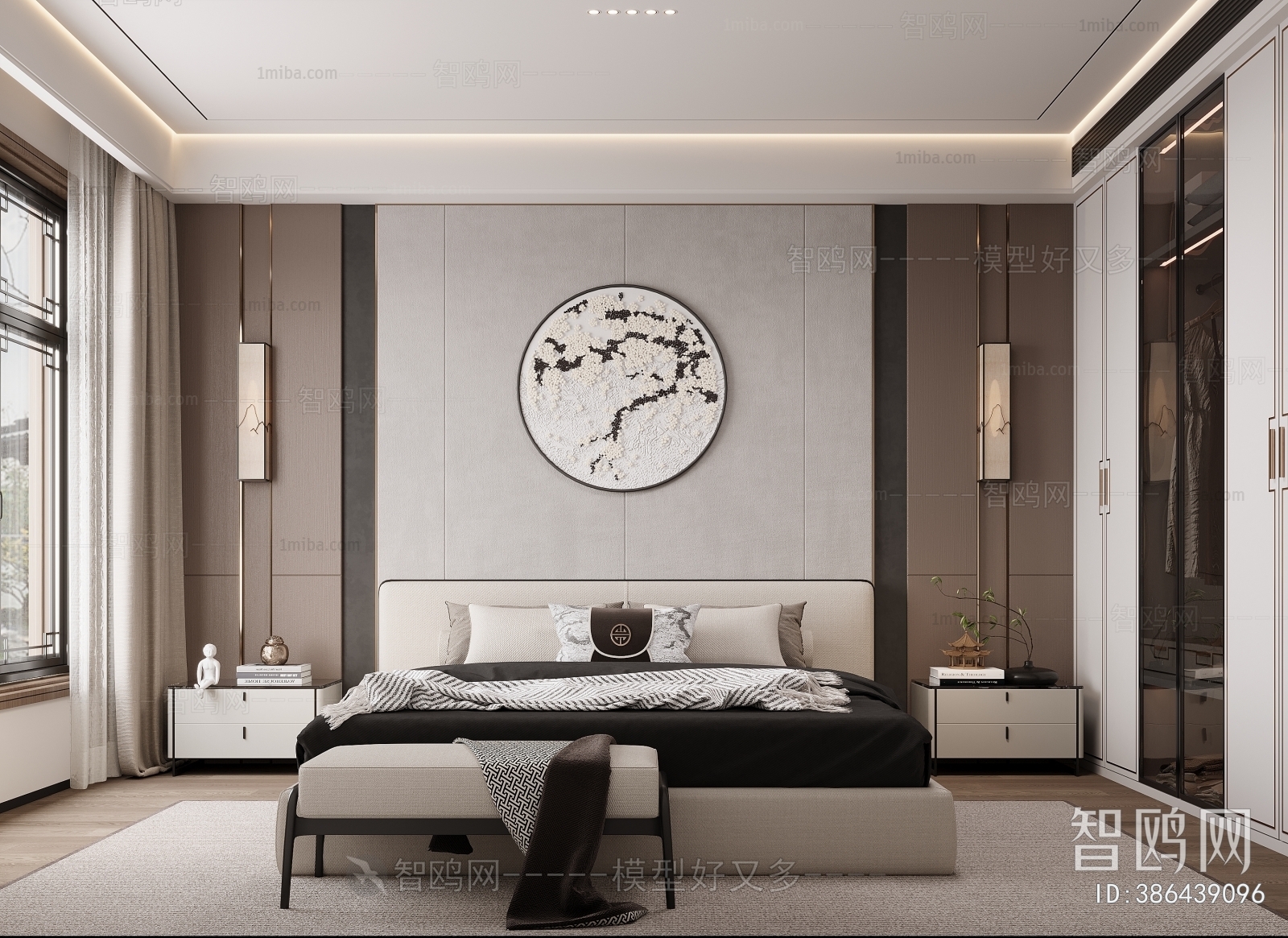 New Chinese Style Bedroom