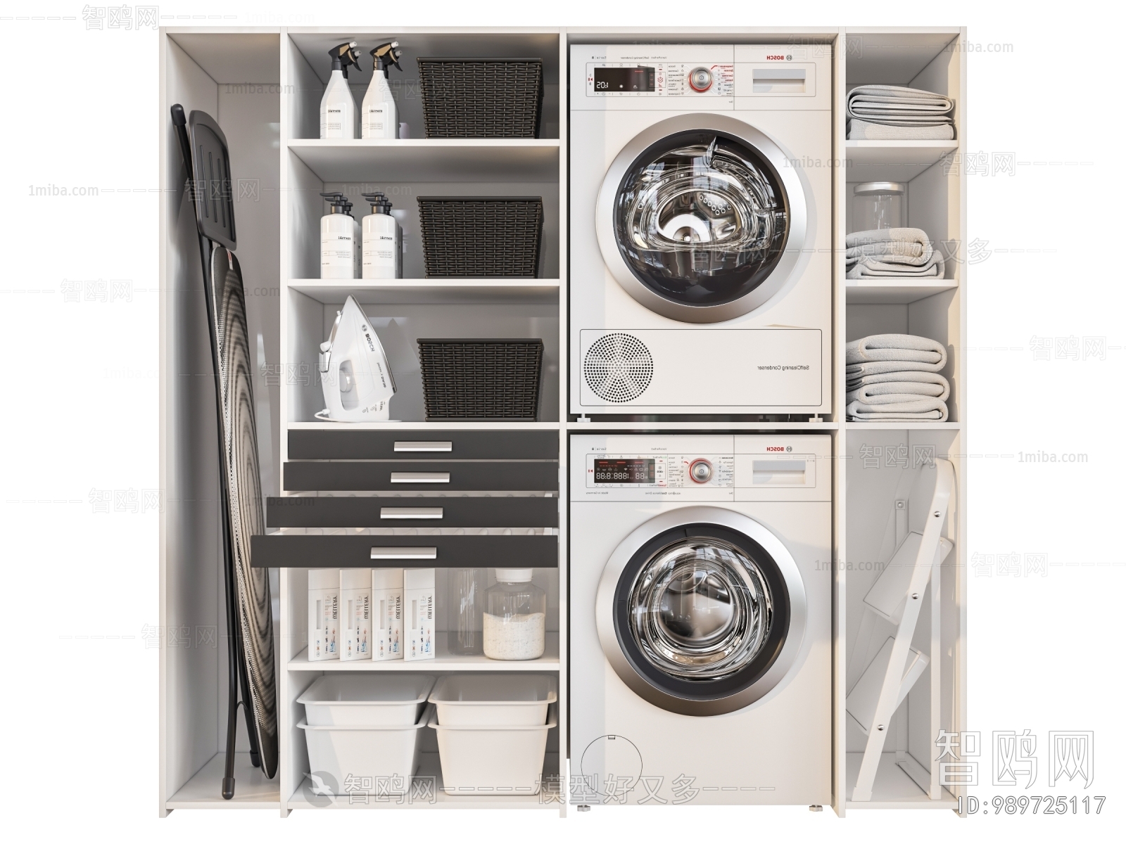 Modern Laundry Cabinet