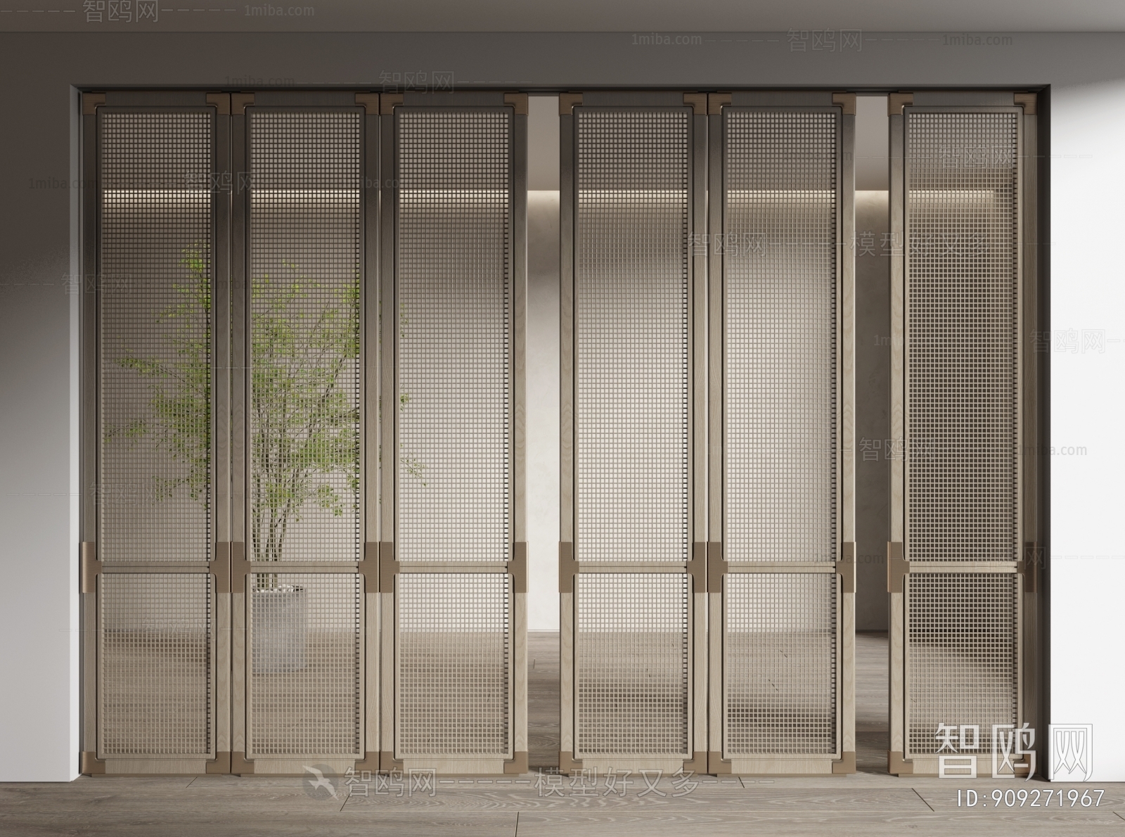 New Chinese Style Wabi-sabi Style Partition