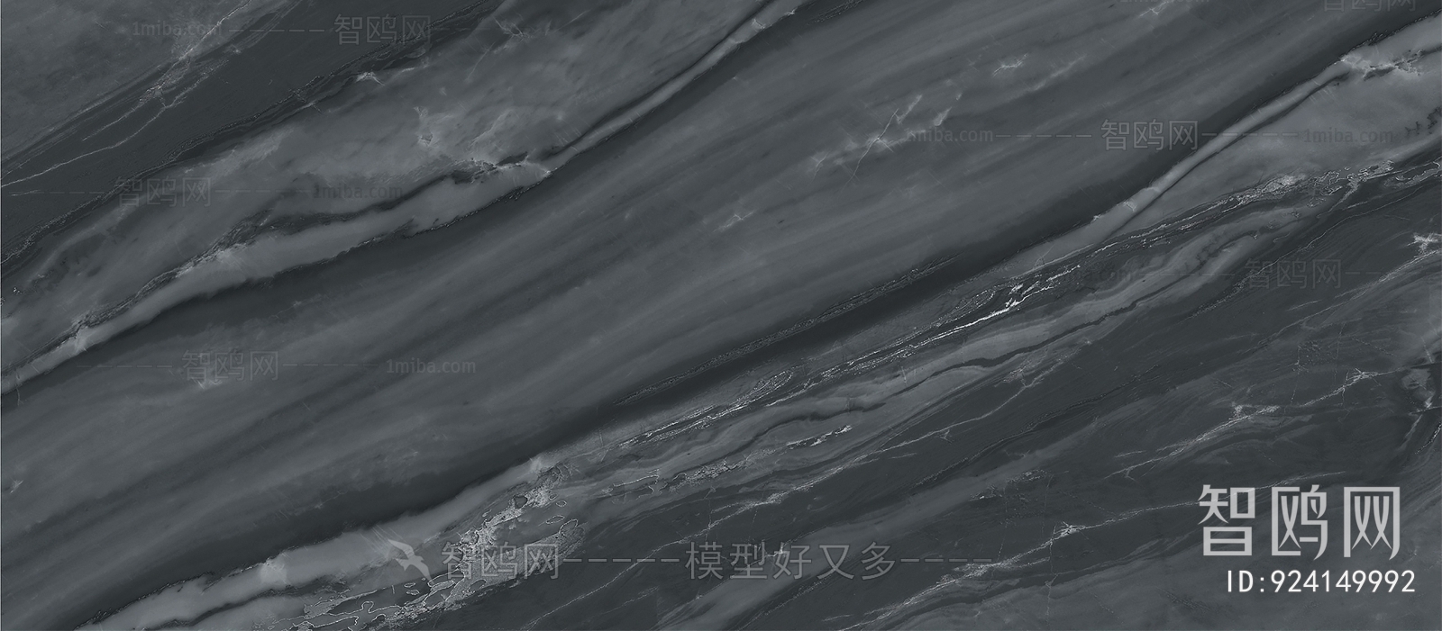 深灰色大理石瓷砖岩板