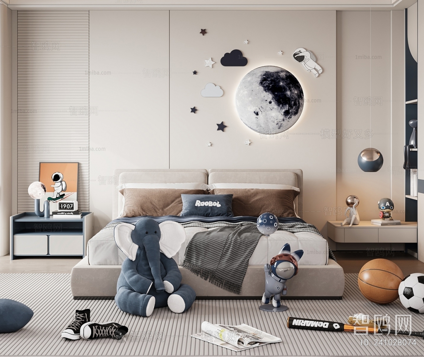 Modern Boy's Room And Son's Room