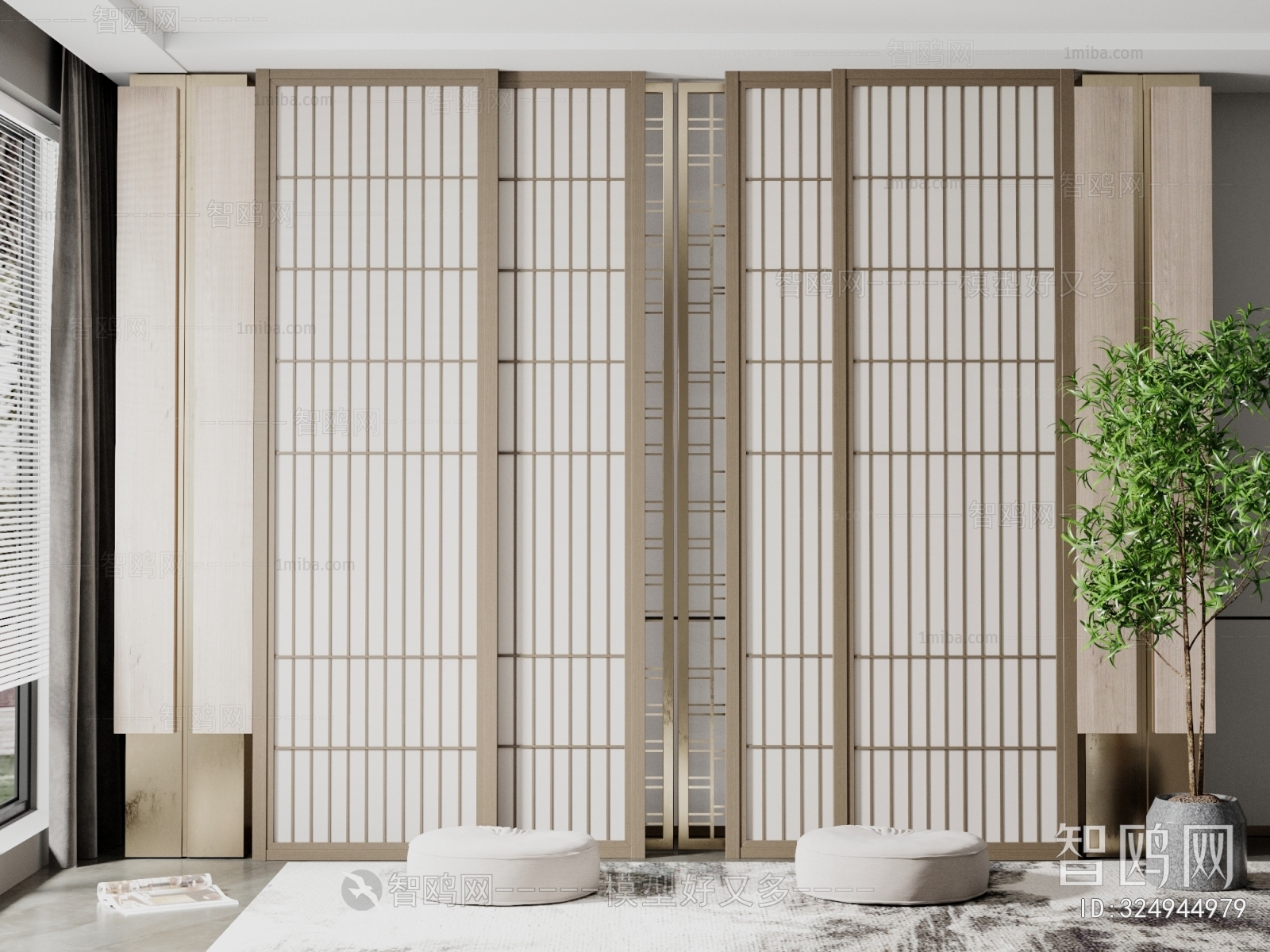 New Chinese Style Sliding Door