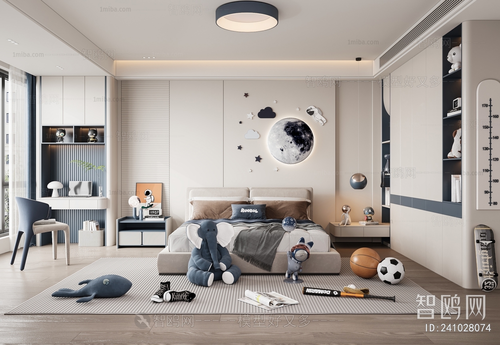 Modern Boy's Room And Son's Room