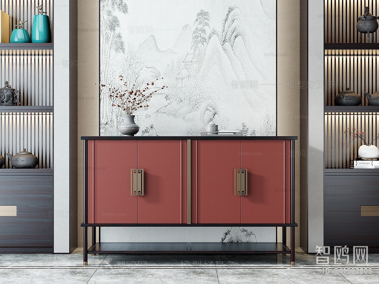 New Chinese Style Entrance Cabinet