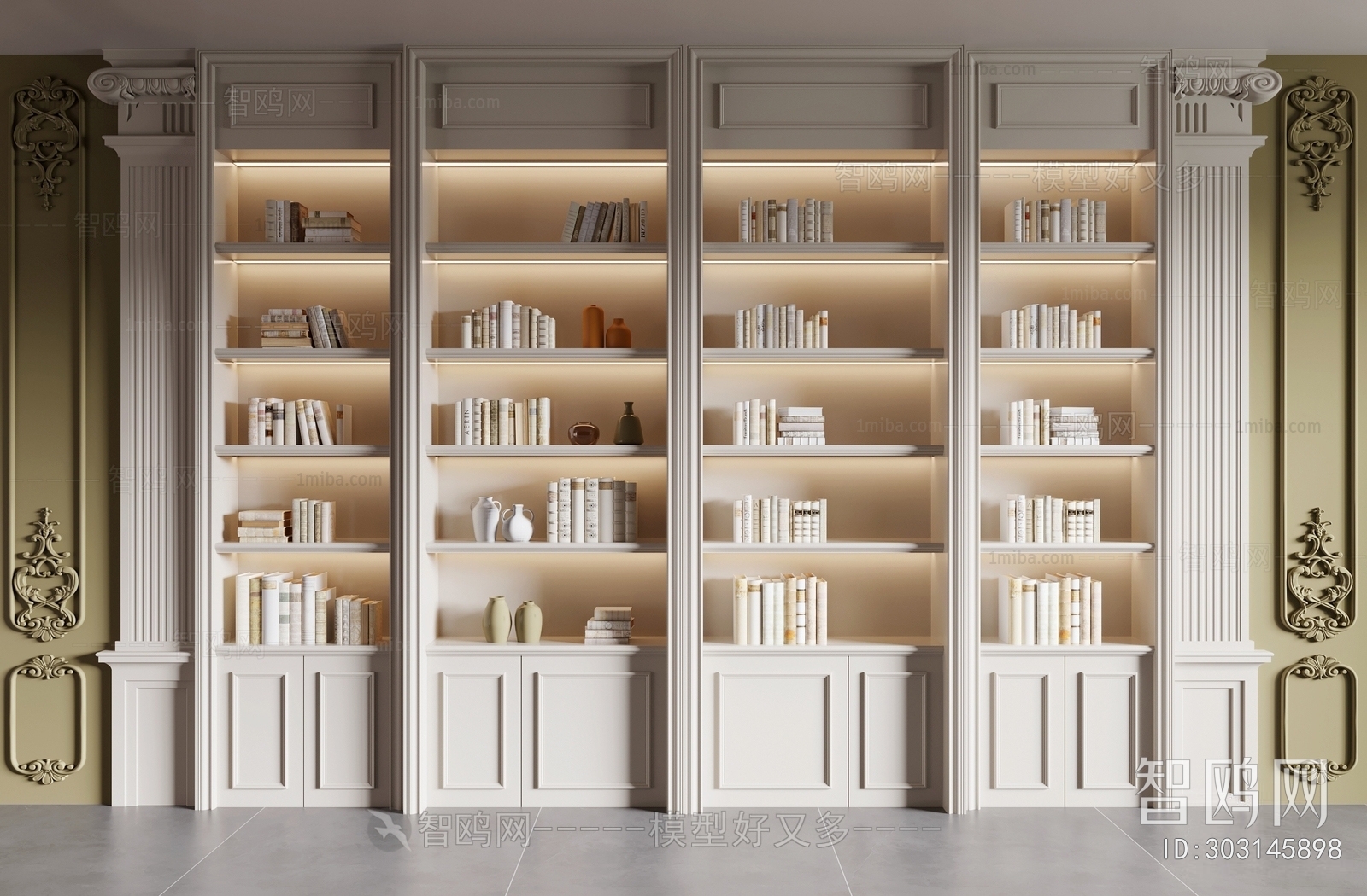 French Style Bookcase