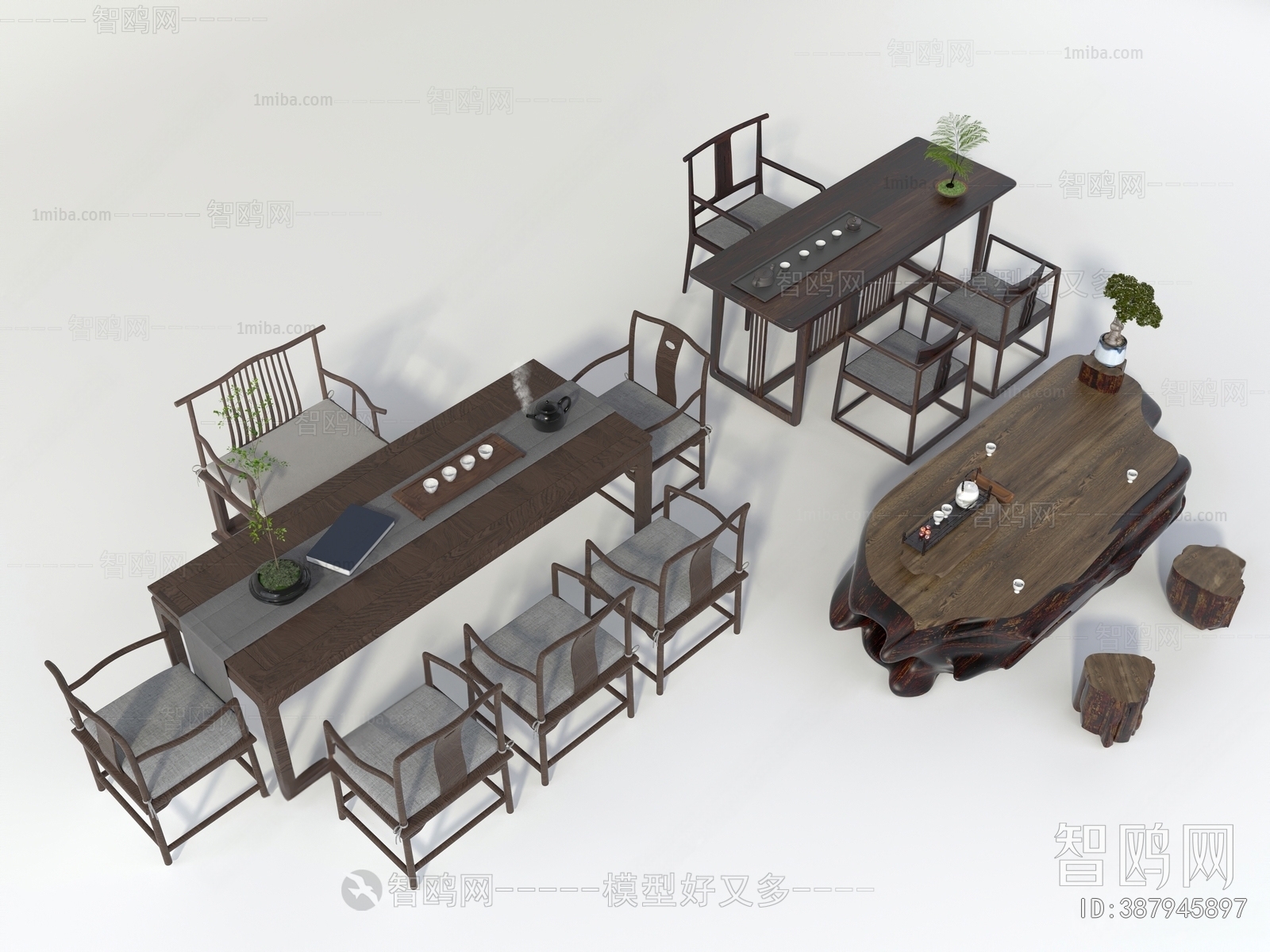 New Chinese Style Tea Tables And Chairs