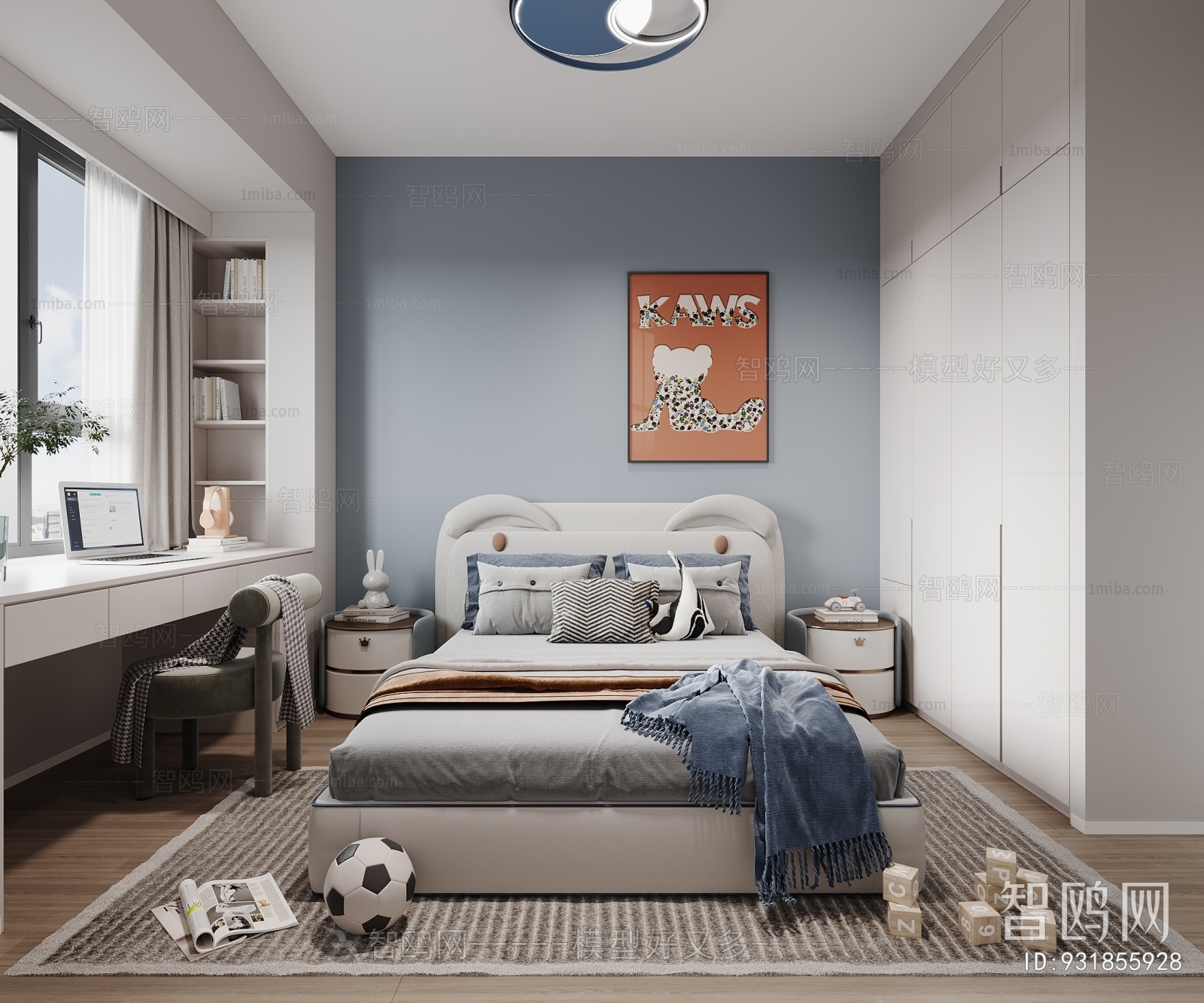 Modern Boy's Room And Son's Room