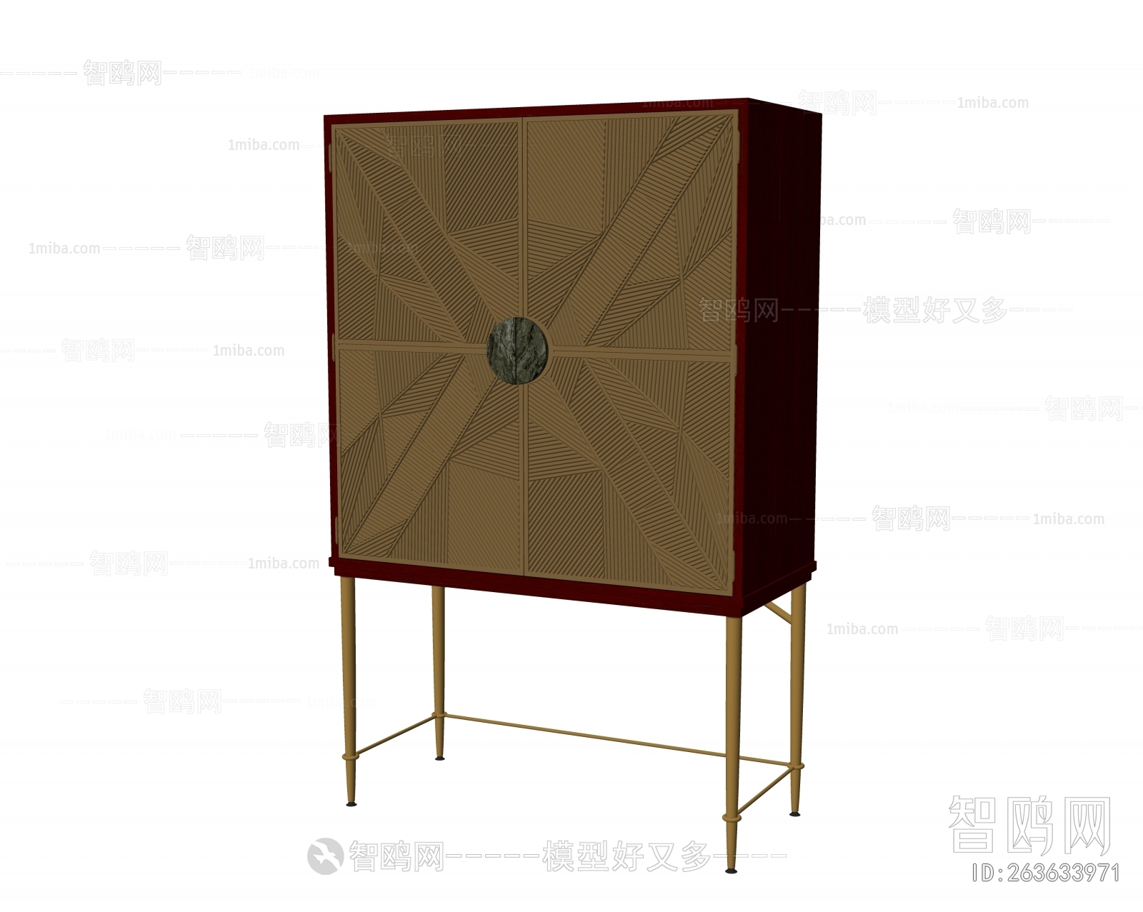 新中式装饰斗柜