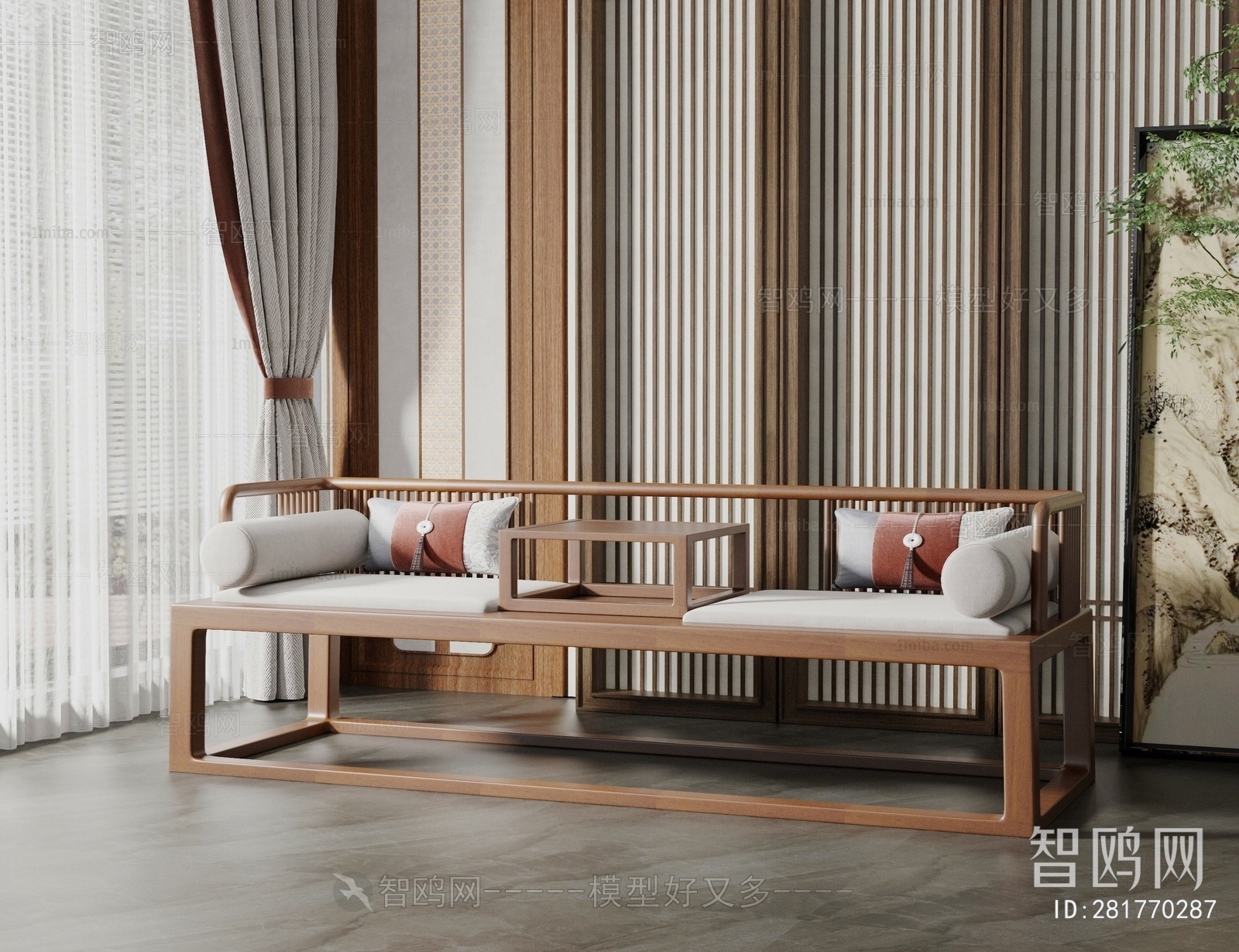 New Chinese Style Arhat Bed